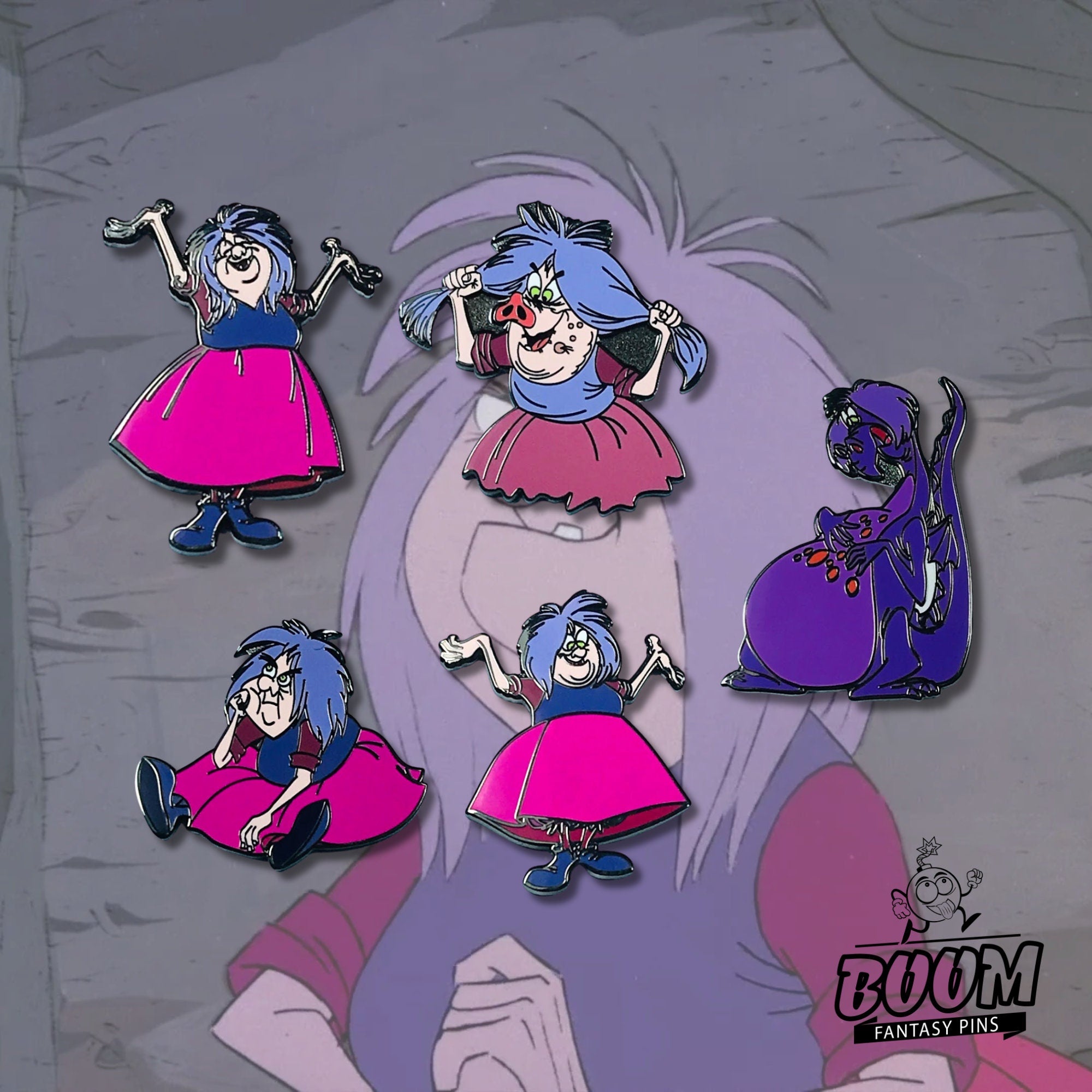 Pin's – Madame Mim du film Merlin l'Enchanteur – Disney Fantasy