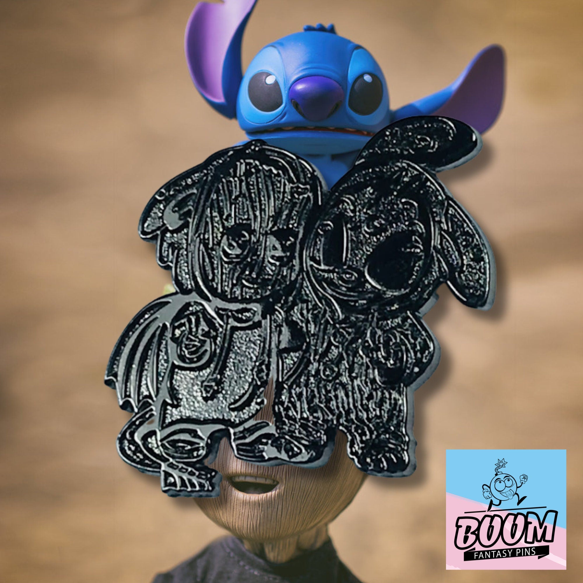 Pin's – Groot des Gardiens de la Galaxie et Stitch de Lilo &amp; Stitch – Disney Fantasy