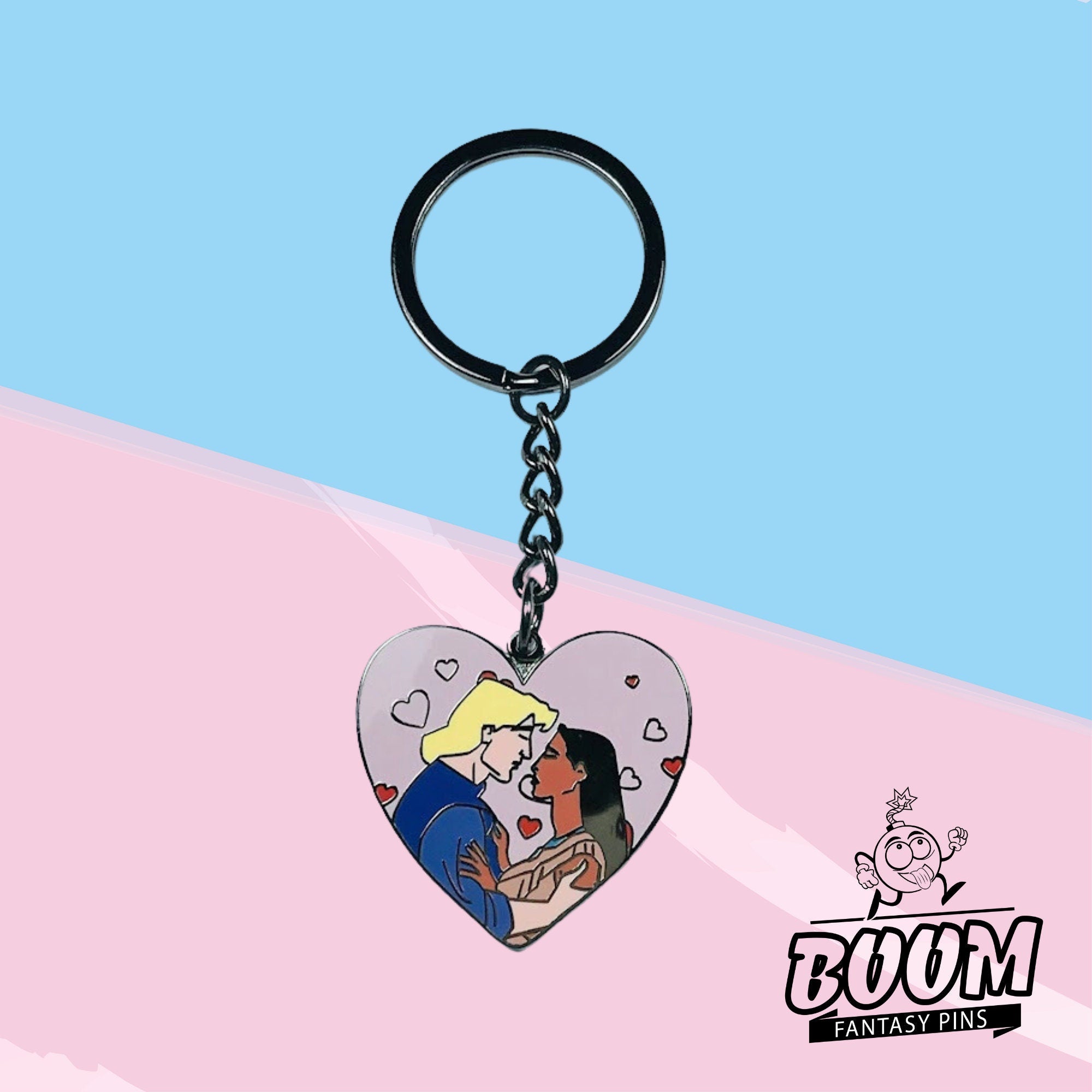 Porte-clés – Pocahontas et le capitaine John Smith du film Pocahontas – Disney Fantasy