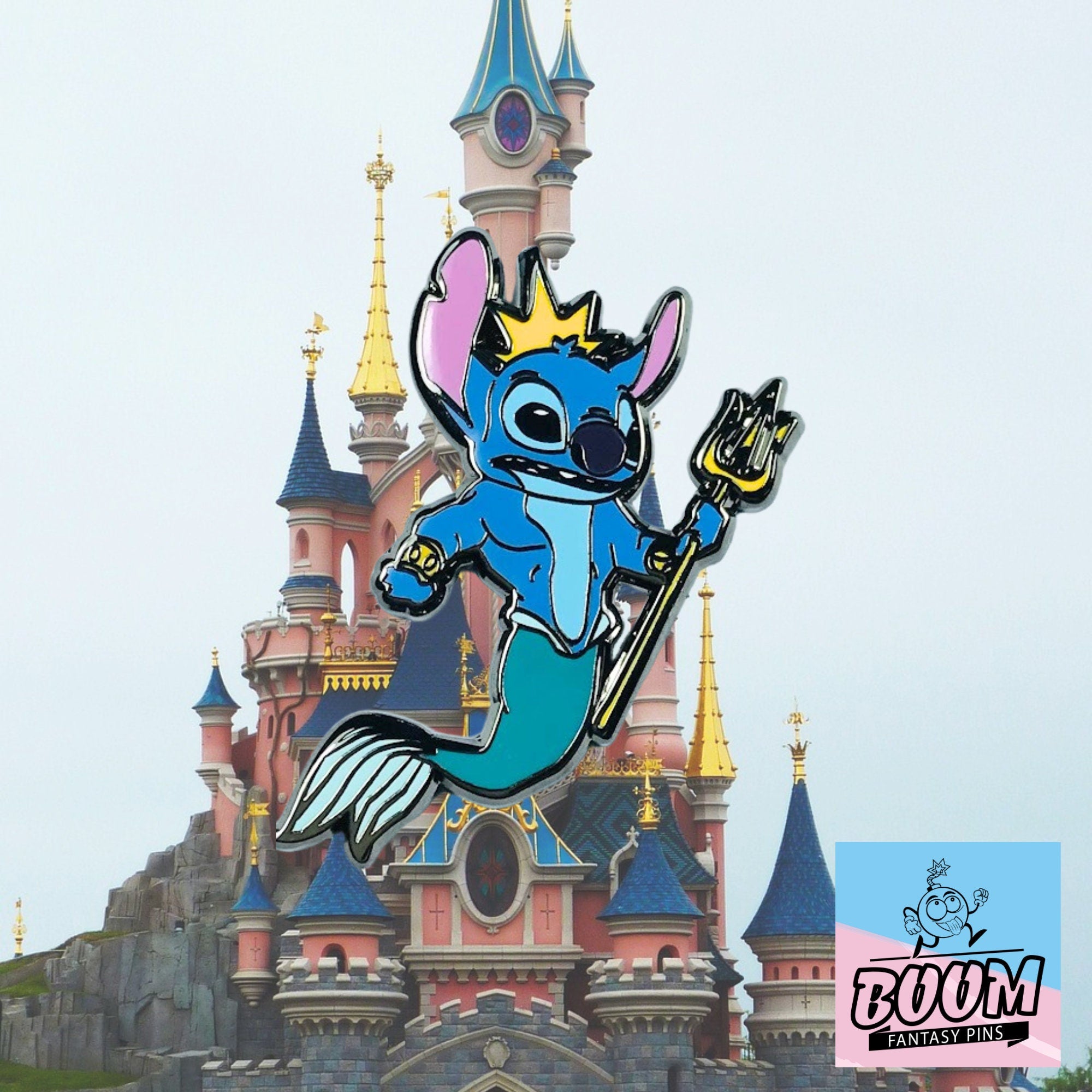 Pin – Stitch como el Rey Tritón de Lilo y Stitch – Disney Fantasy