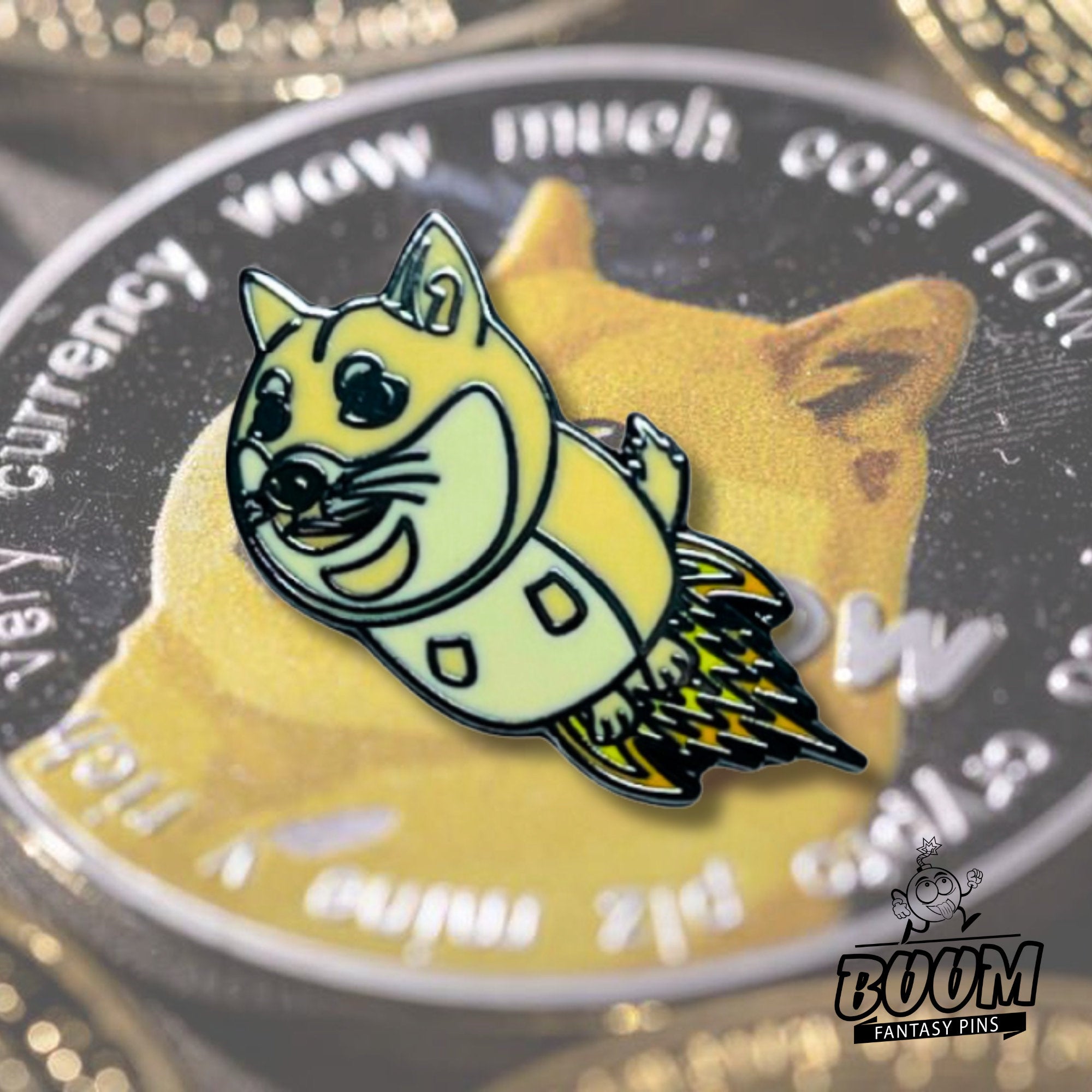 Pin's – Shiba Inu de Dogecoin – Objet de collection en cryptomonnaie