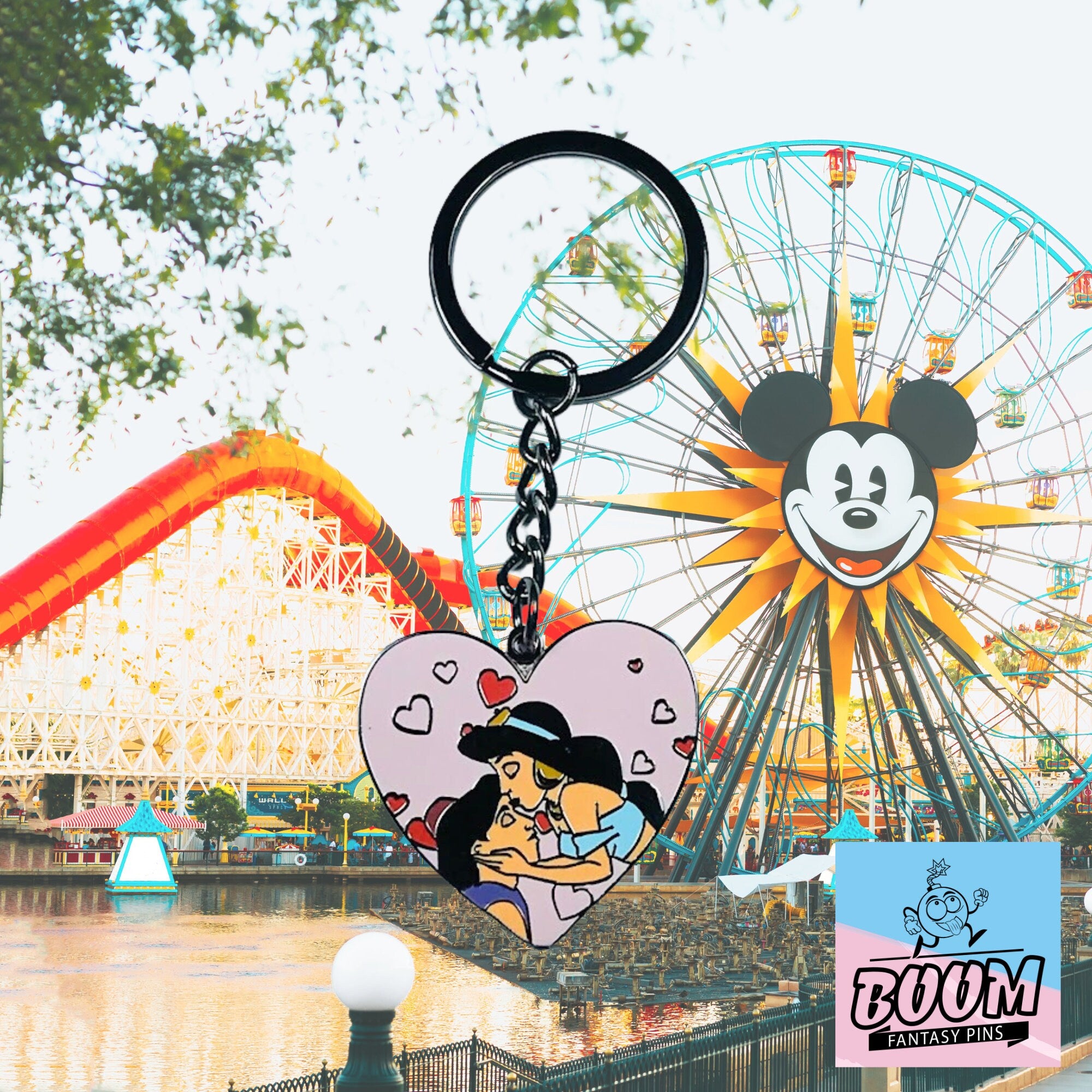 Llavero – Aladdin y la Princesa Jasmine de Aladdin – Disney Fantasy