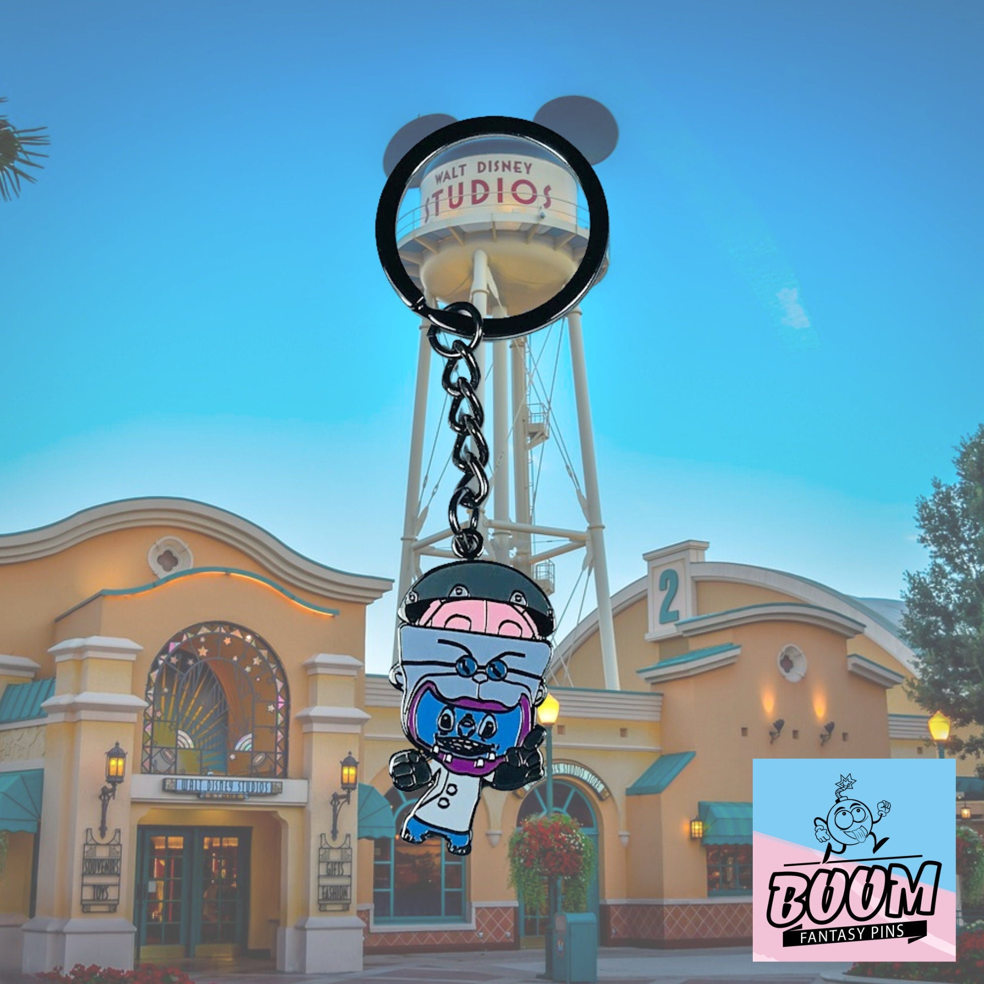 Porte-clés – Stitch de l'expérience 626 en Dr Finkelstein de Lilo &amp; Stitch – Disney Fantasy