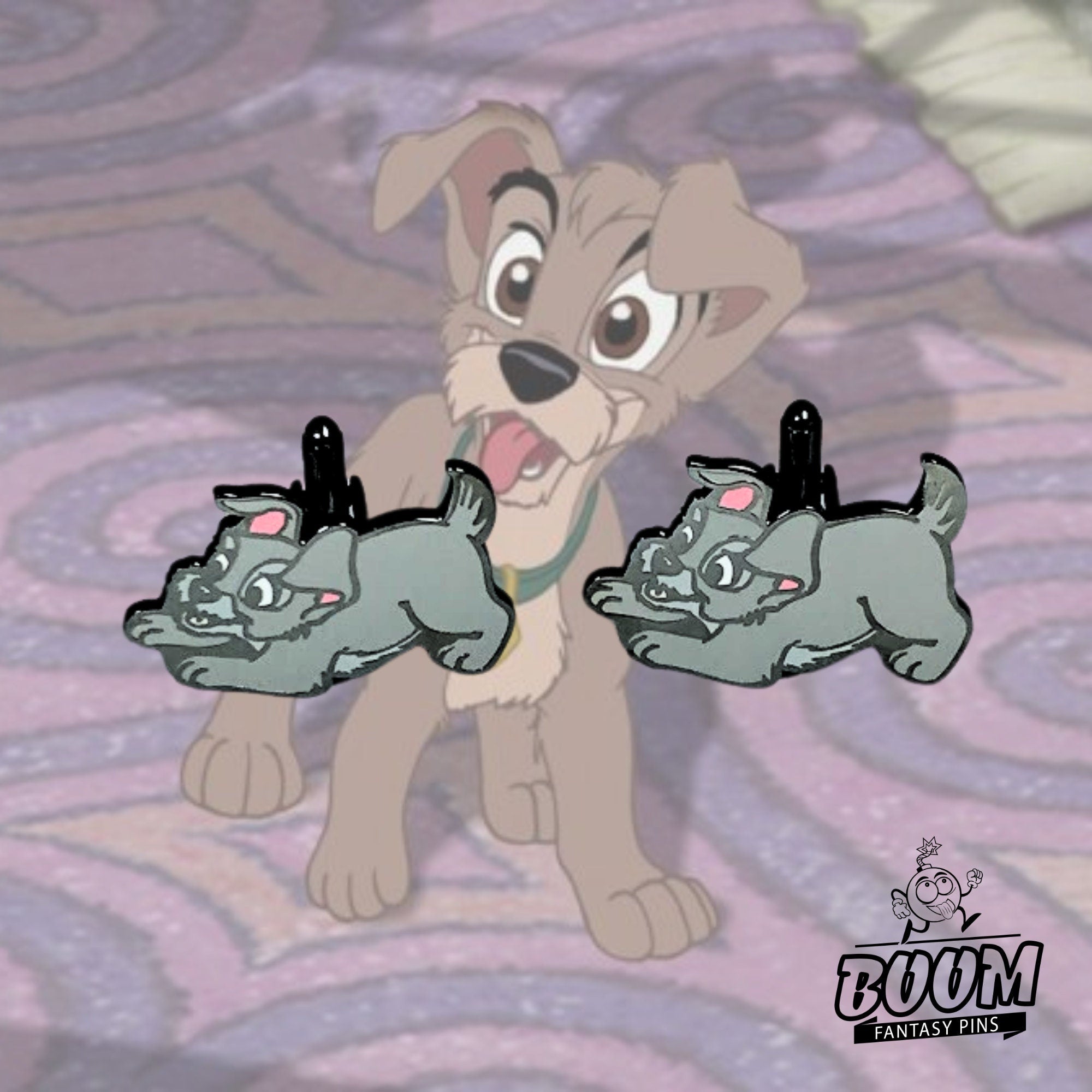 Boutons de manchette – Scamp de La Belle et le Clochard 2 – Disney Fantasy