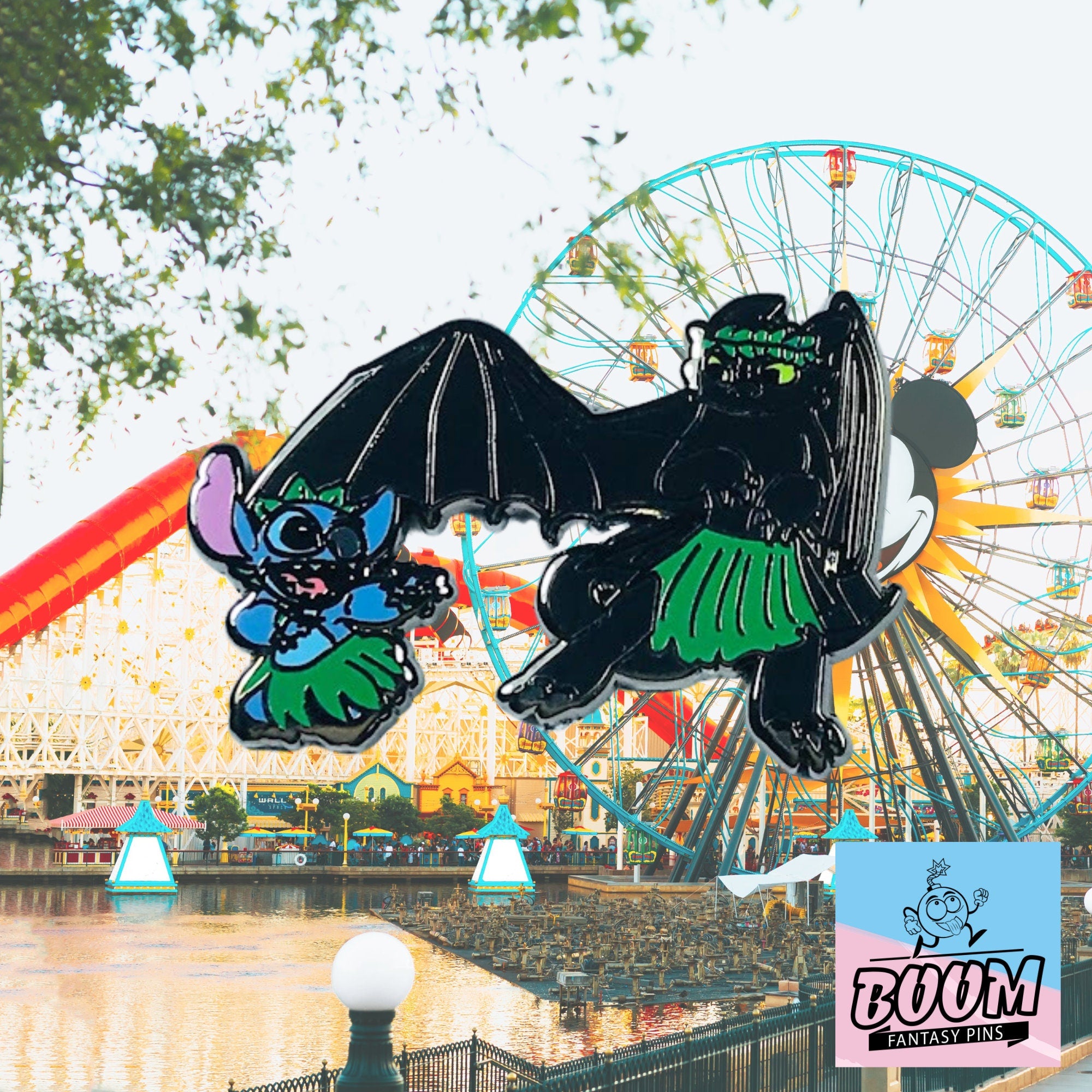 Pin – Stitch y Desdentao de Lilo y Stitch – Disney Fantasy