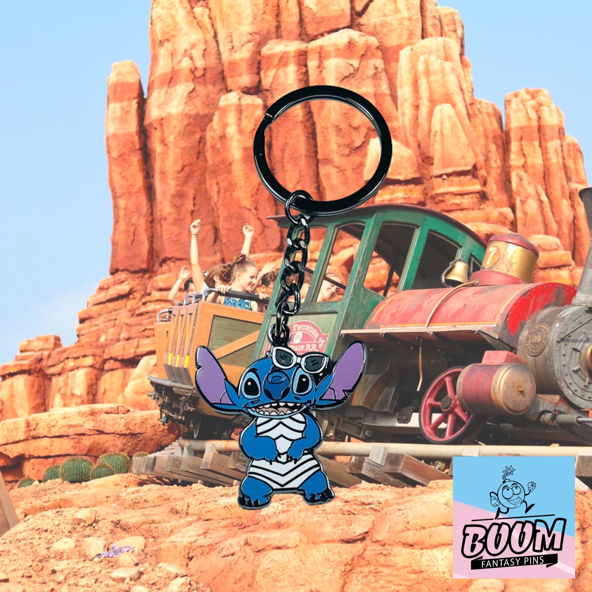 Keychain – Experiment 626 Stitch As Blonde from Lilo & Stitch – Disney Fantasy