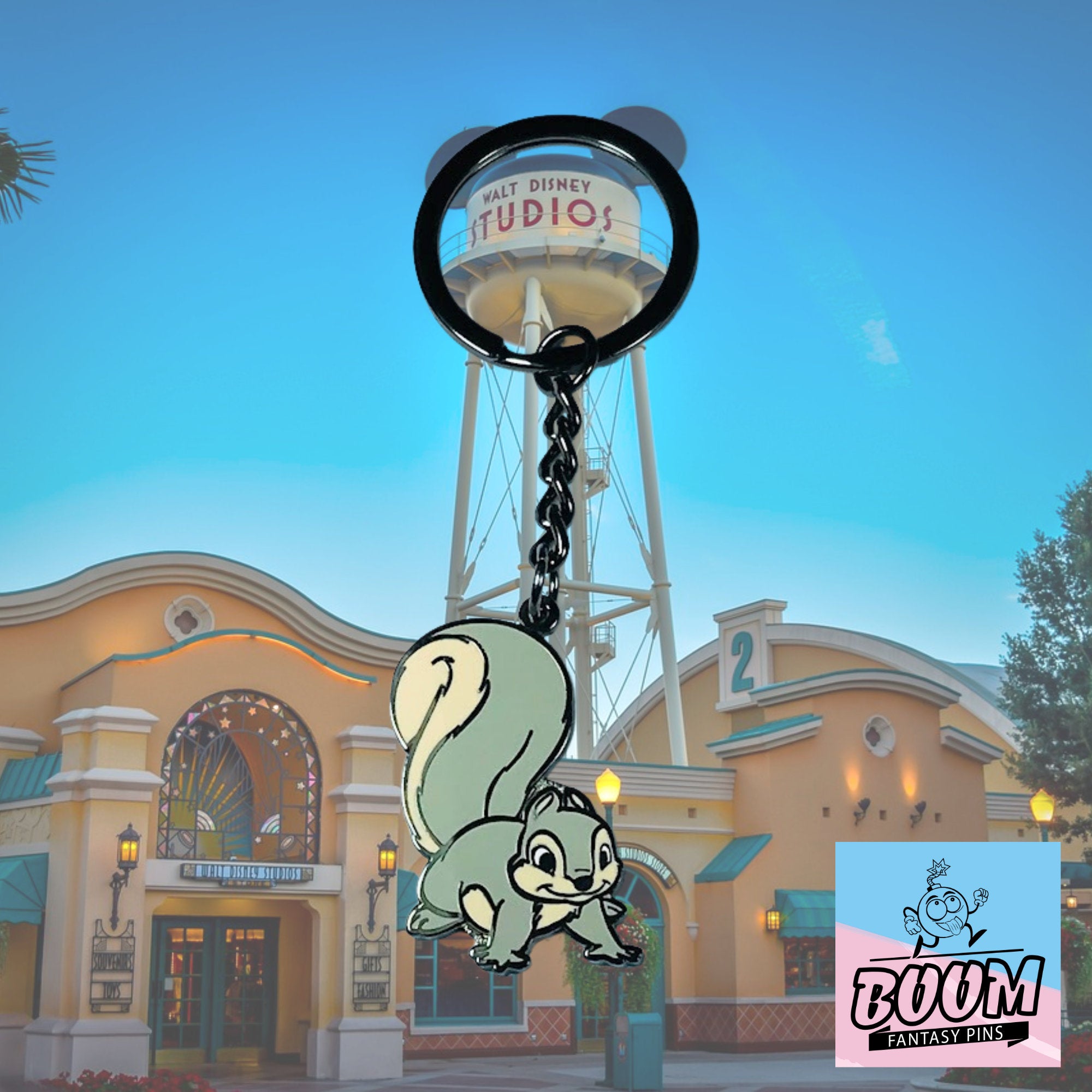 Porte-clés – Écureuil gris de Bambi – Disney Fantasy