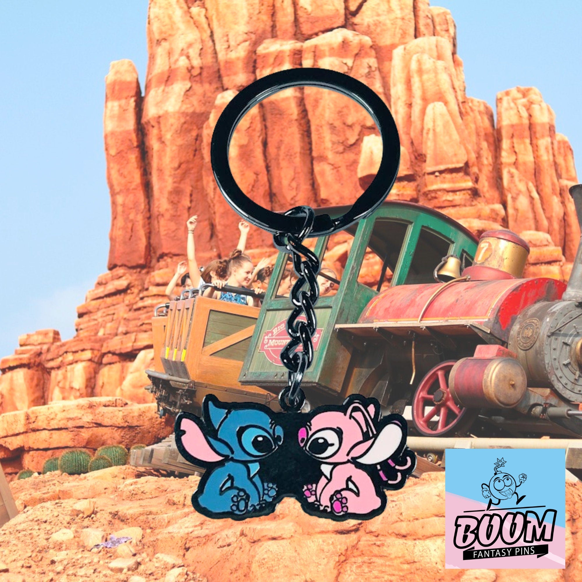 Llavero – Stitch y Ángel de Lilo &amp; Stitch – Disney Fantasy