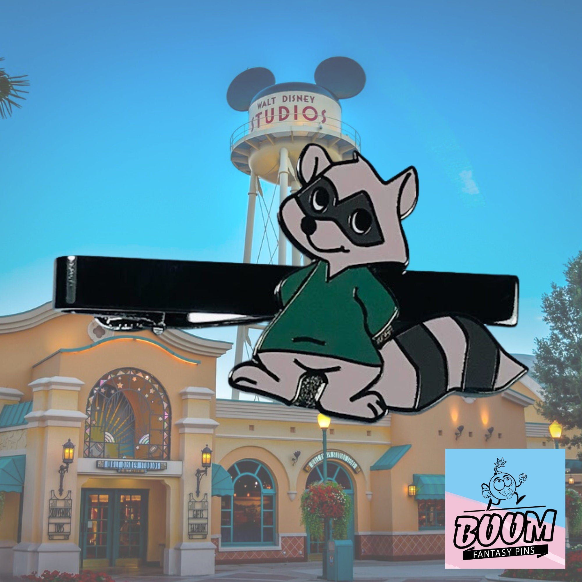 Pince à cravate – Raton laveur vert de Robin des Bois – Disney Fantasy