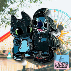 Épingle – Stitch de Lilo et Stitch et Krokmou de Dragons – Disney Fantasy