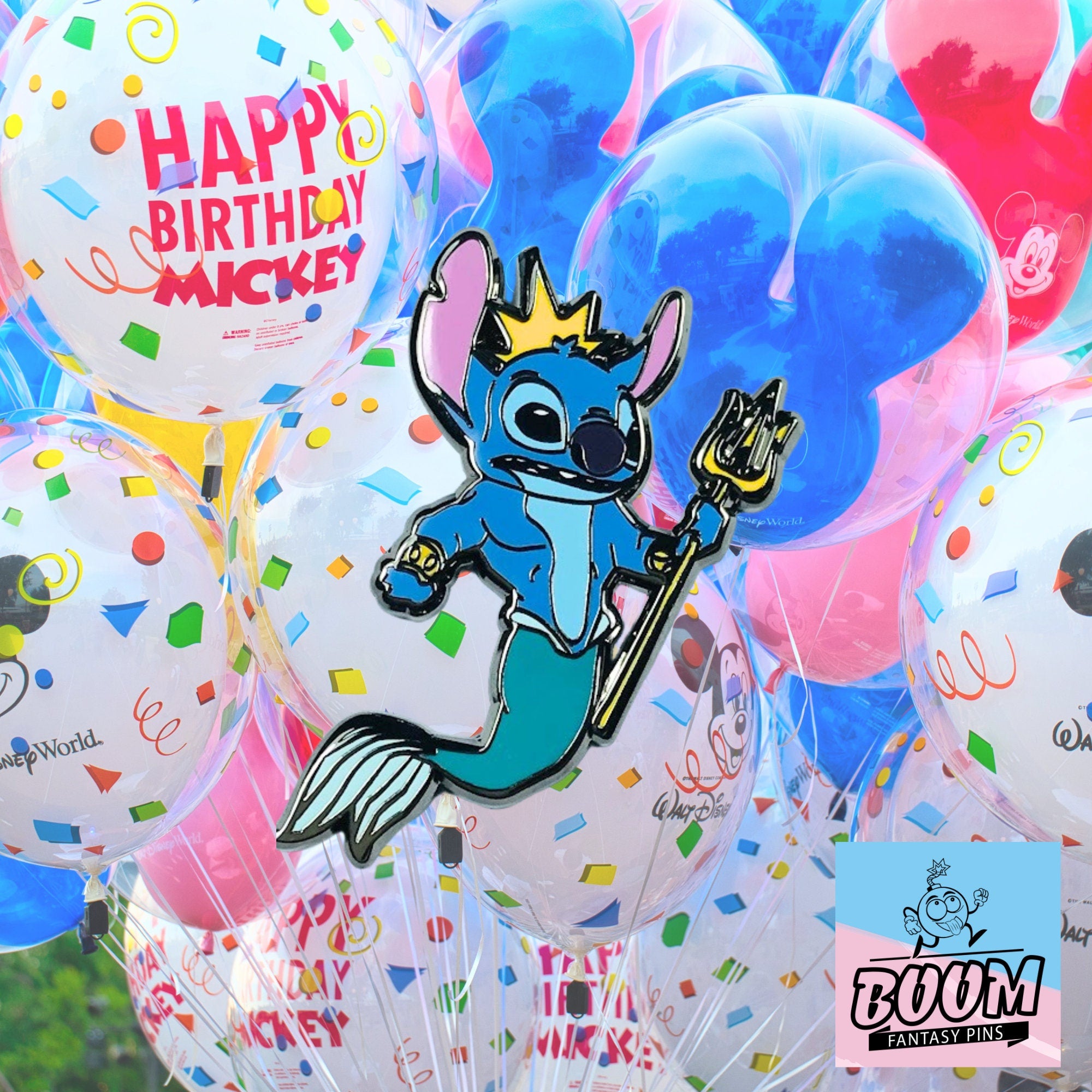 Pin – Stitch como el Rey Tritón de Lilo y Stitch – Disney Fantasy