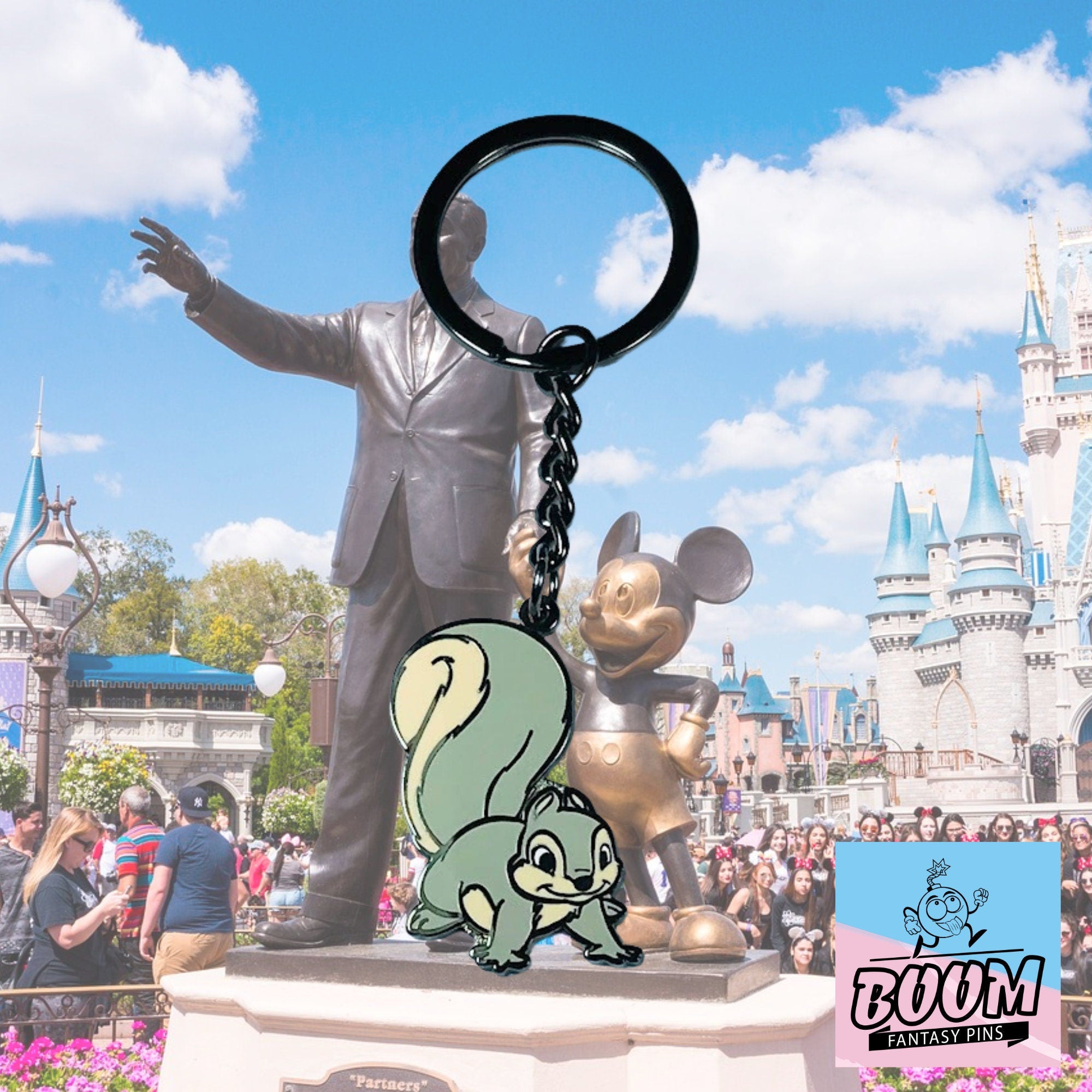 Porte-clés – Écureuil gris de Bambi – Disney Fantasy