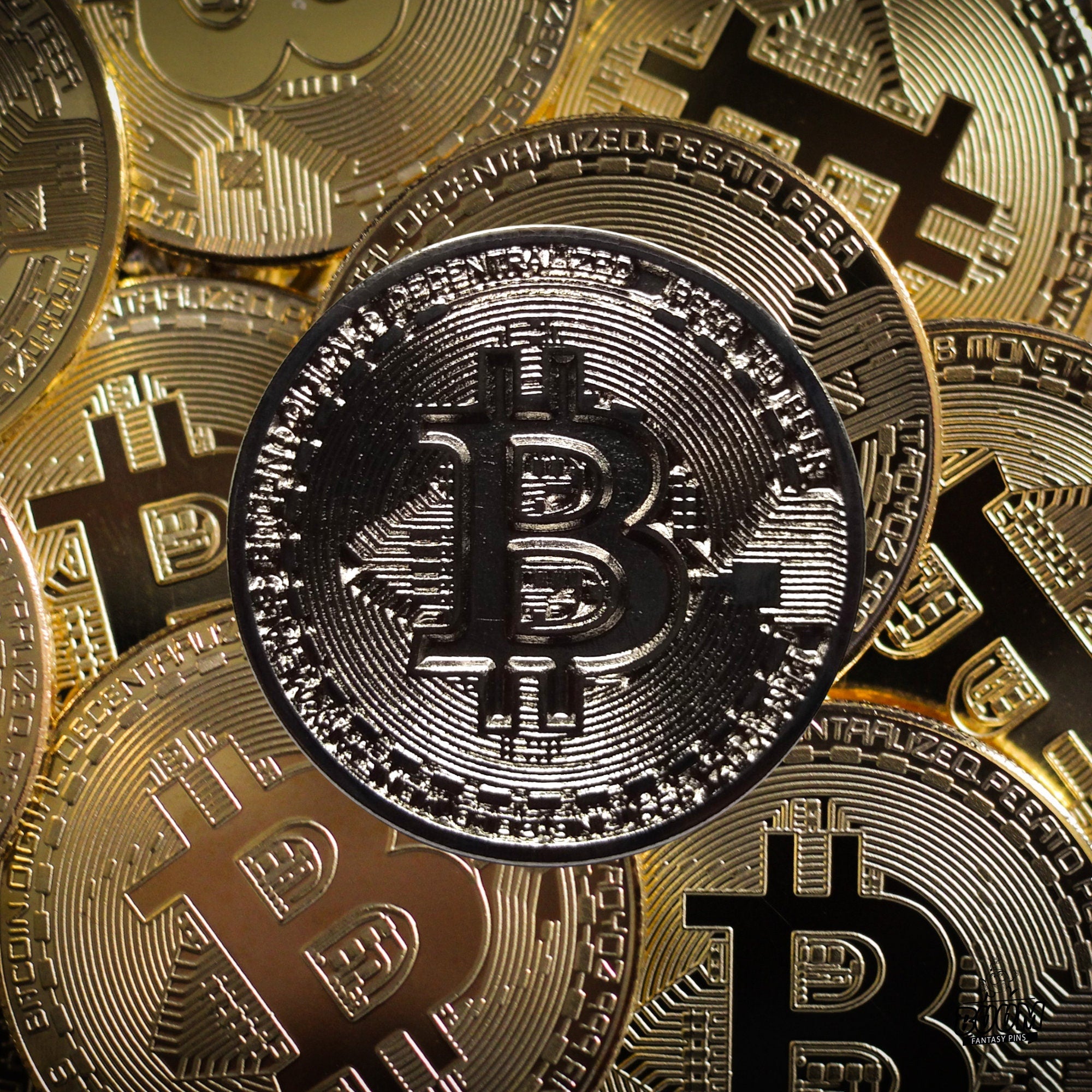Pin – Protocolo Bitcoin de Criptomoneda – Moneda Digital Bitcoin Coleccionable