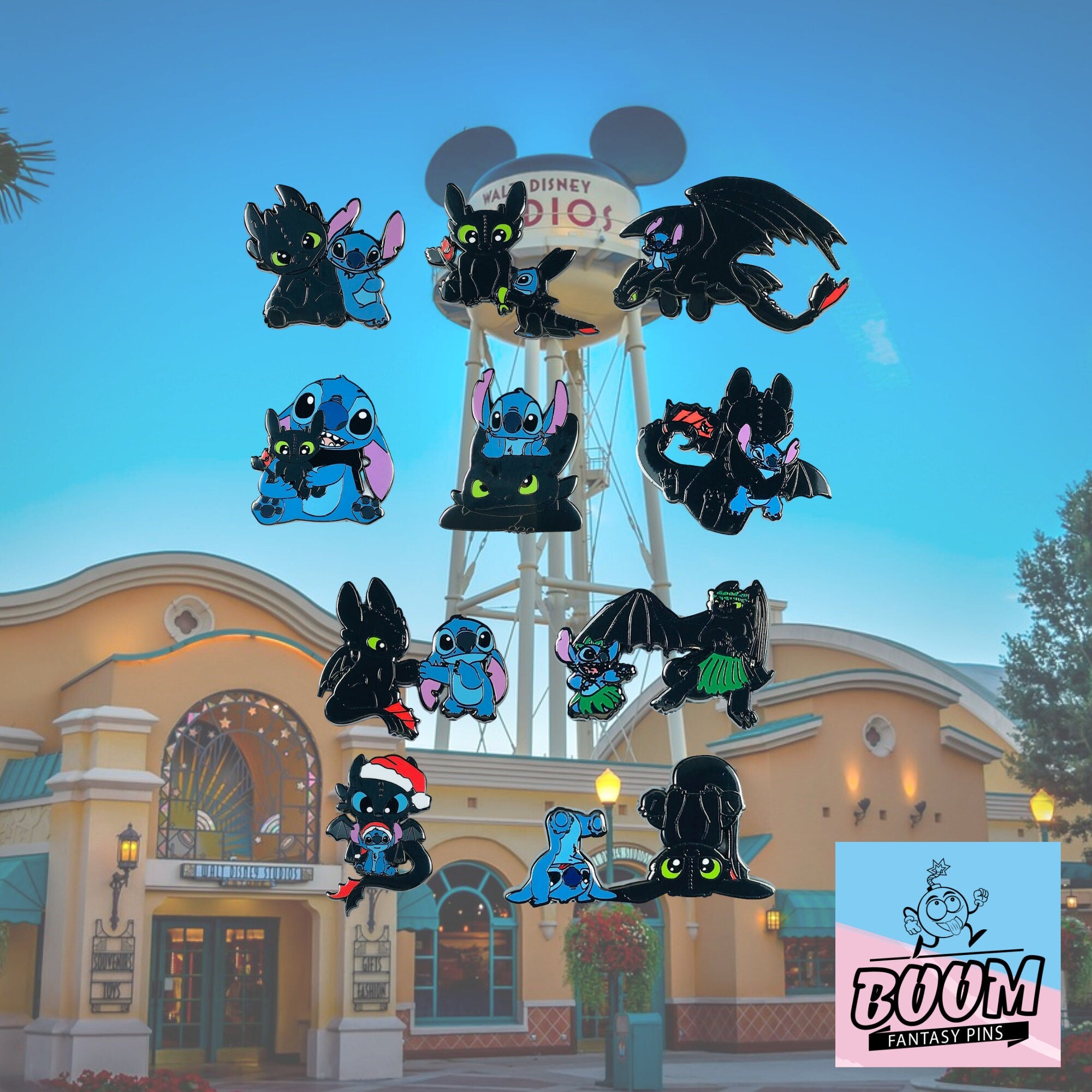 Pin – Experimento 626 Stitch de Lilo &amp; Stitch y Desdentao de Cómo entrenar a tu dragón – Disney Fantasy