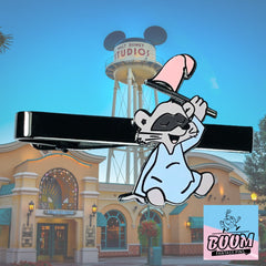 Pinza de corbata – Mapache de la bandera rosa de Robin Hood – Disney Fantasy
