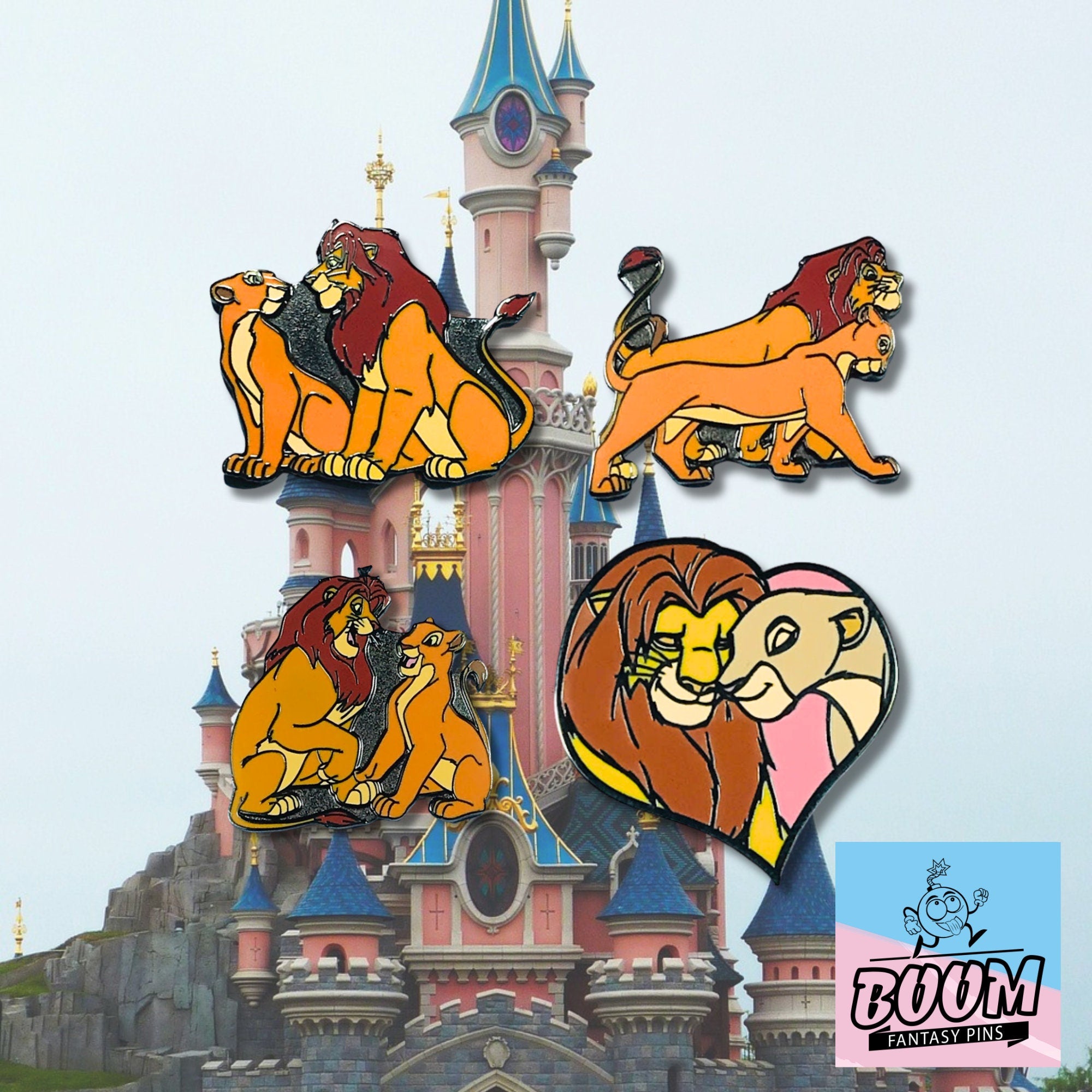 Pin – Simba y Nala de El Rey León – Disney Fantasy