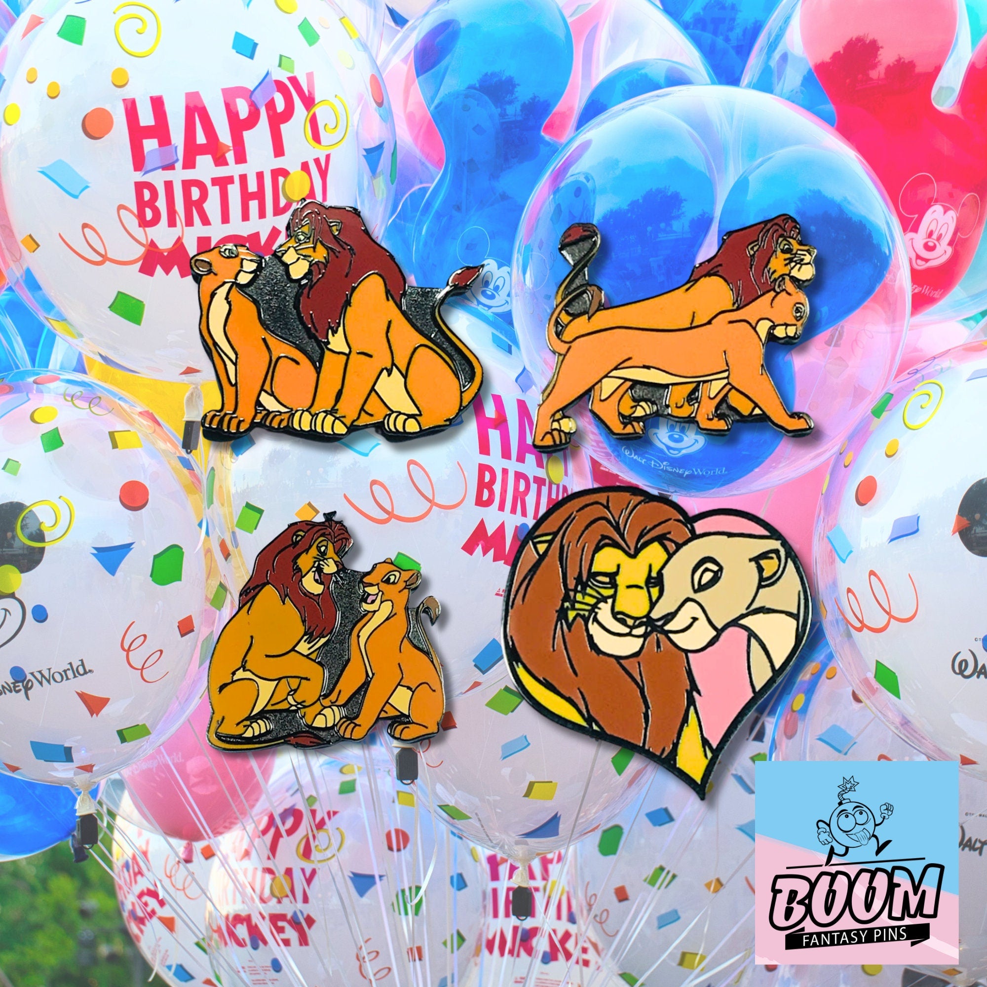 Pin – Simba y Nala de El Rey León – Disney Fantasy