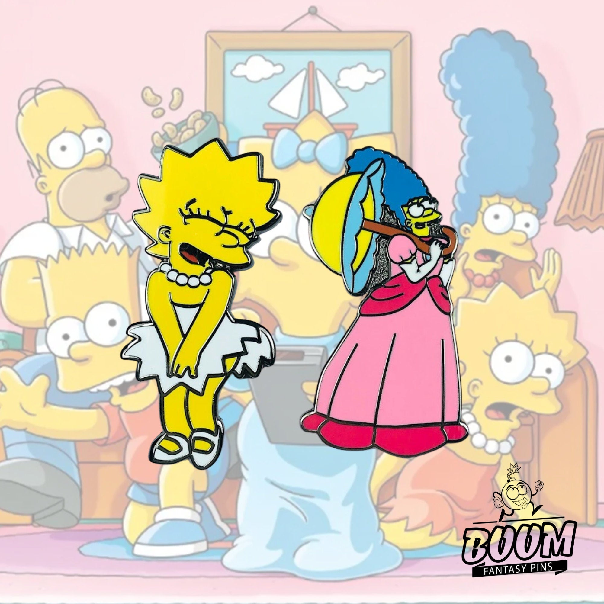 Pin's – Marge Simpson et Lisa Simpson des Simpson – Disney Fantasy
