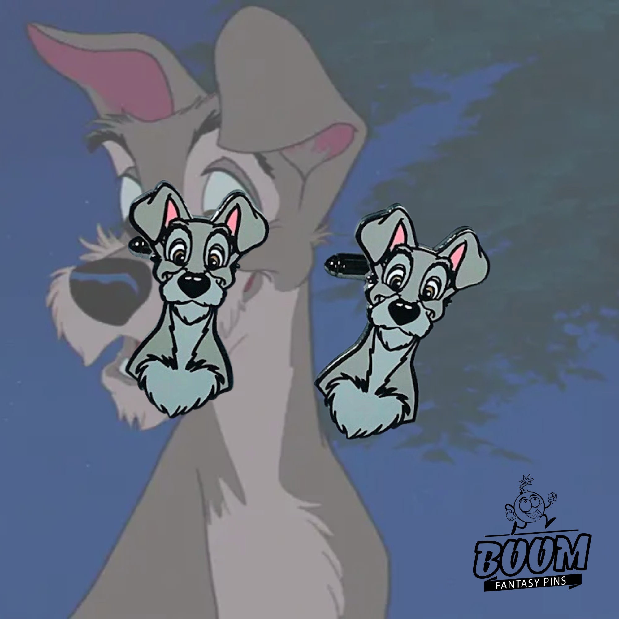 Boutons de manchette – Clochard de La Belle et le Clochard – Disney Fantasy