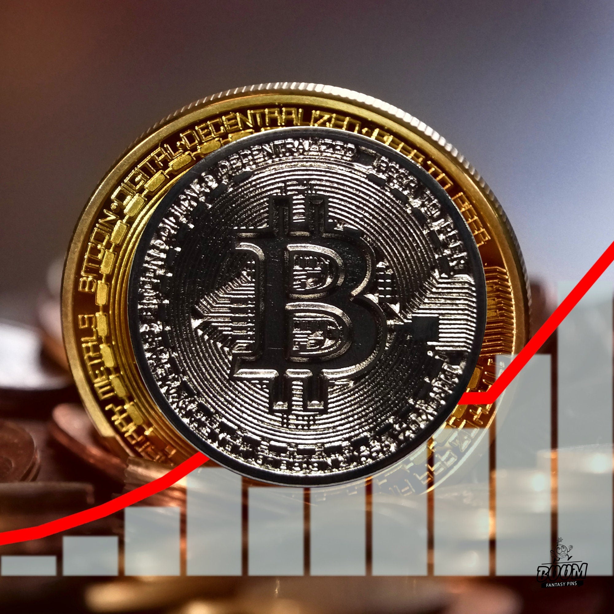 Pin – Protocolo Bitcoin de Criptomoneda – Moneda Digital Bitcoin Coleccionable