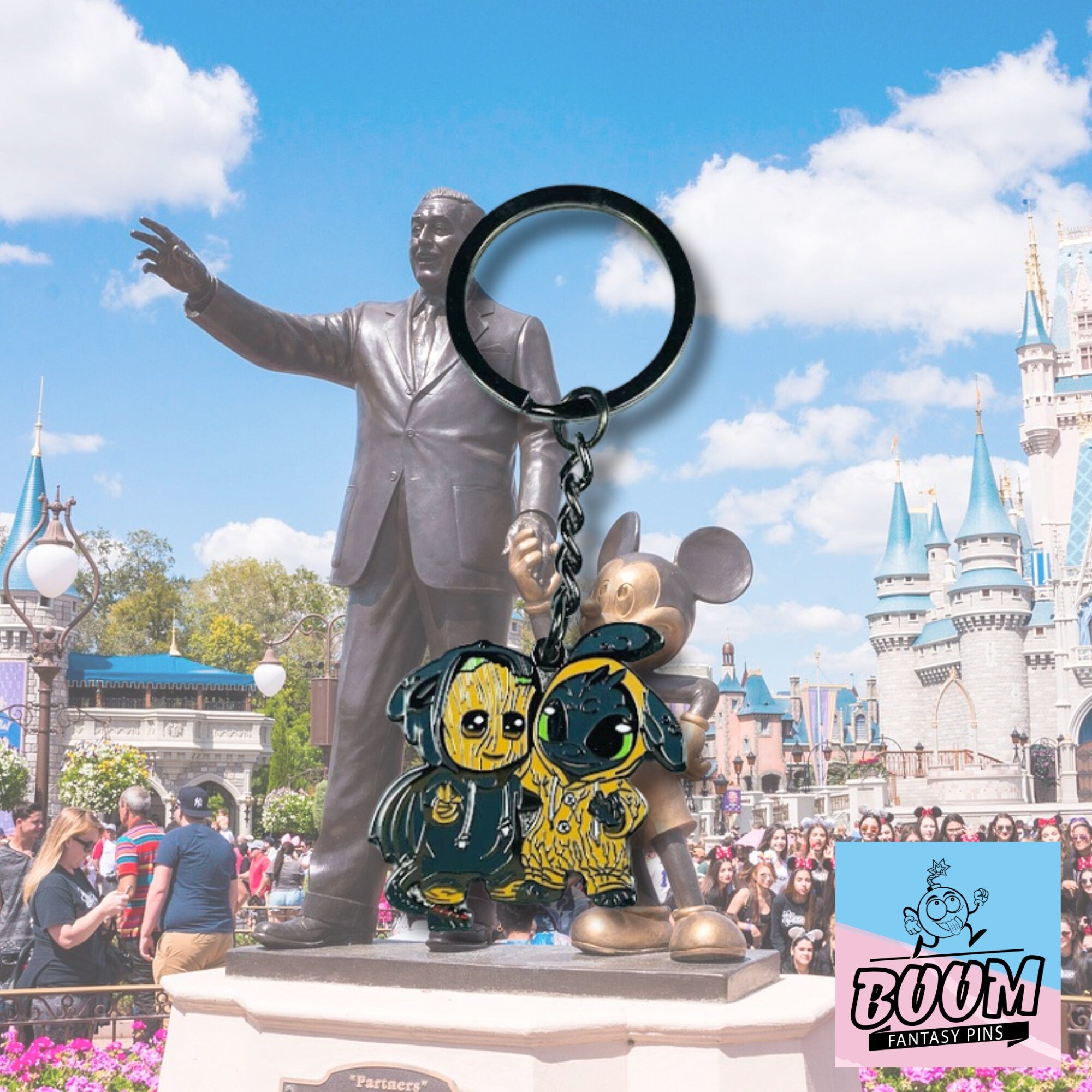 Llavero: Desdentao de Cómo entrenar a tu dragón y Groot de Guardianes de la Galaxia – Disney Fantasy