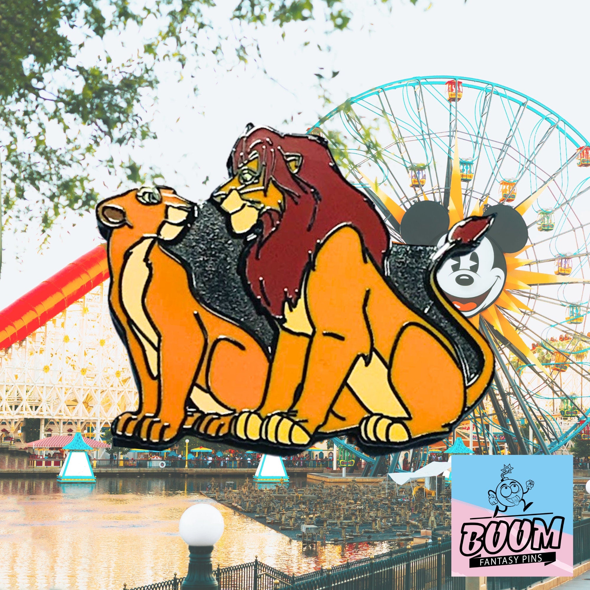 Pin – Simba y Nala de El Rey León – Disney Fantasy