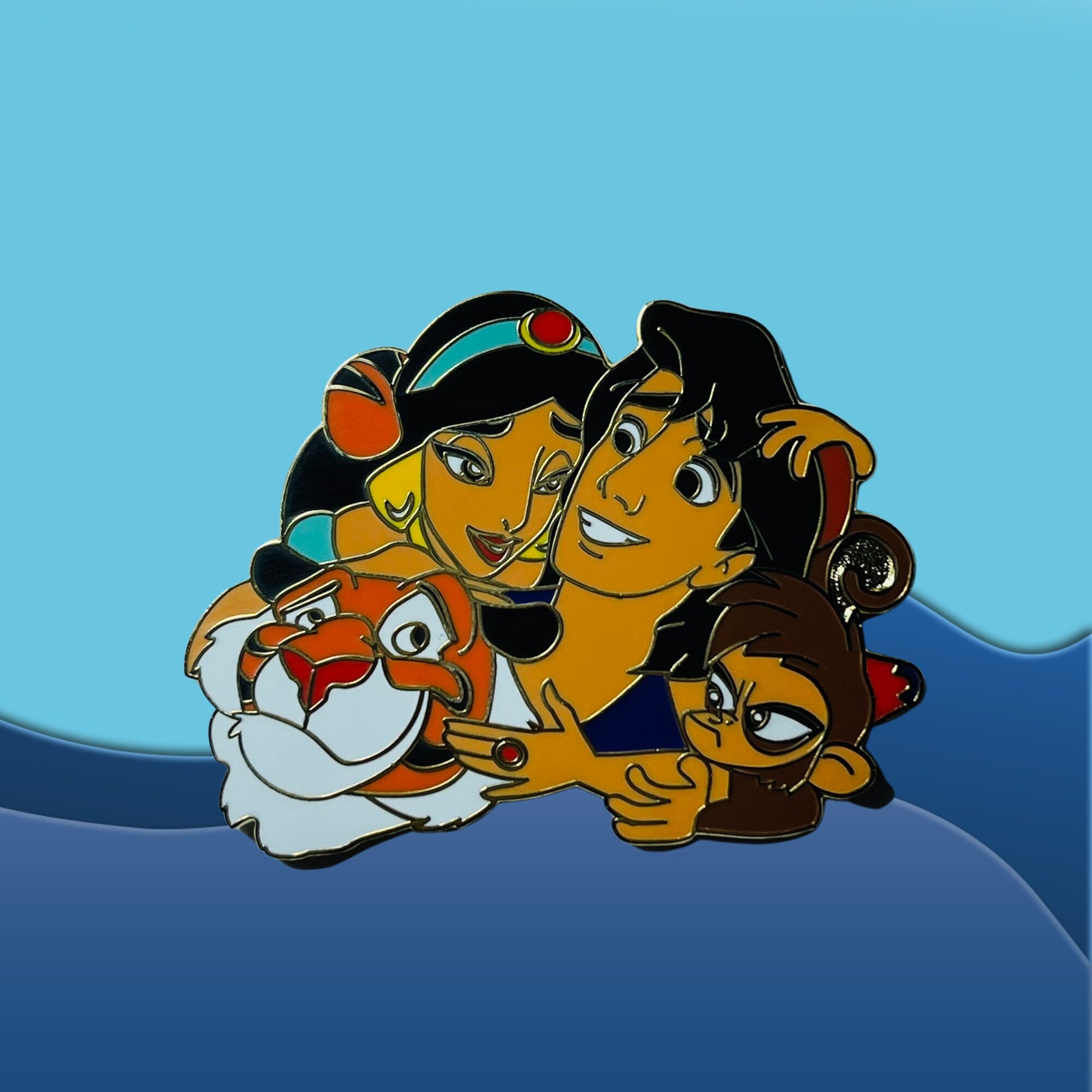 Pin – Princesa Jasmine Abu y Rajah de Aladdin – Disney Fantasy