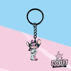 Llavero – Ángel como Leia Organa de Lilo y Stitch – Disney Fantasy