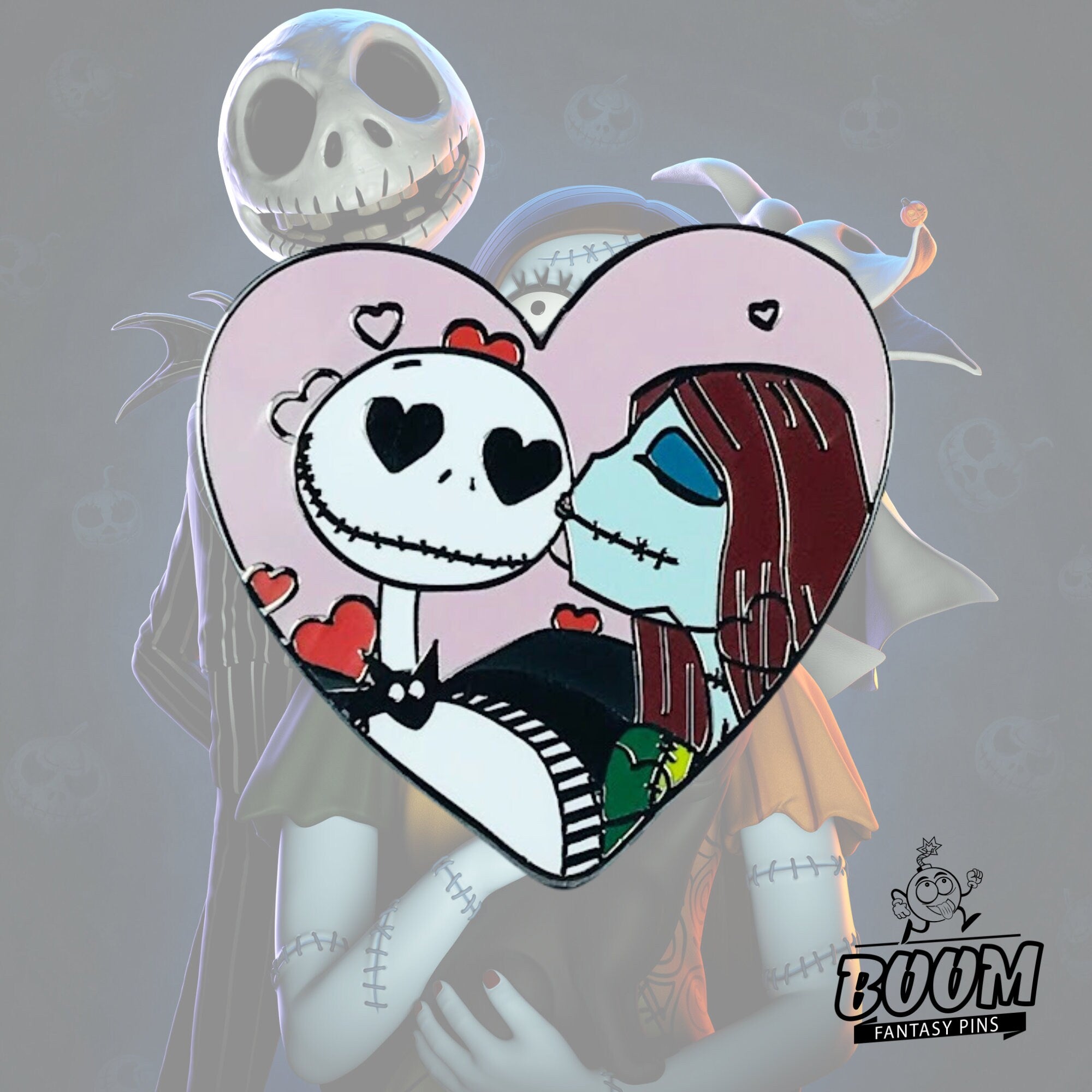 Pin's – Jack Skellington et Sally de L'Étrange Noël de Monsieur Jack – Disney Fantasy