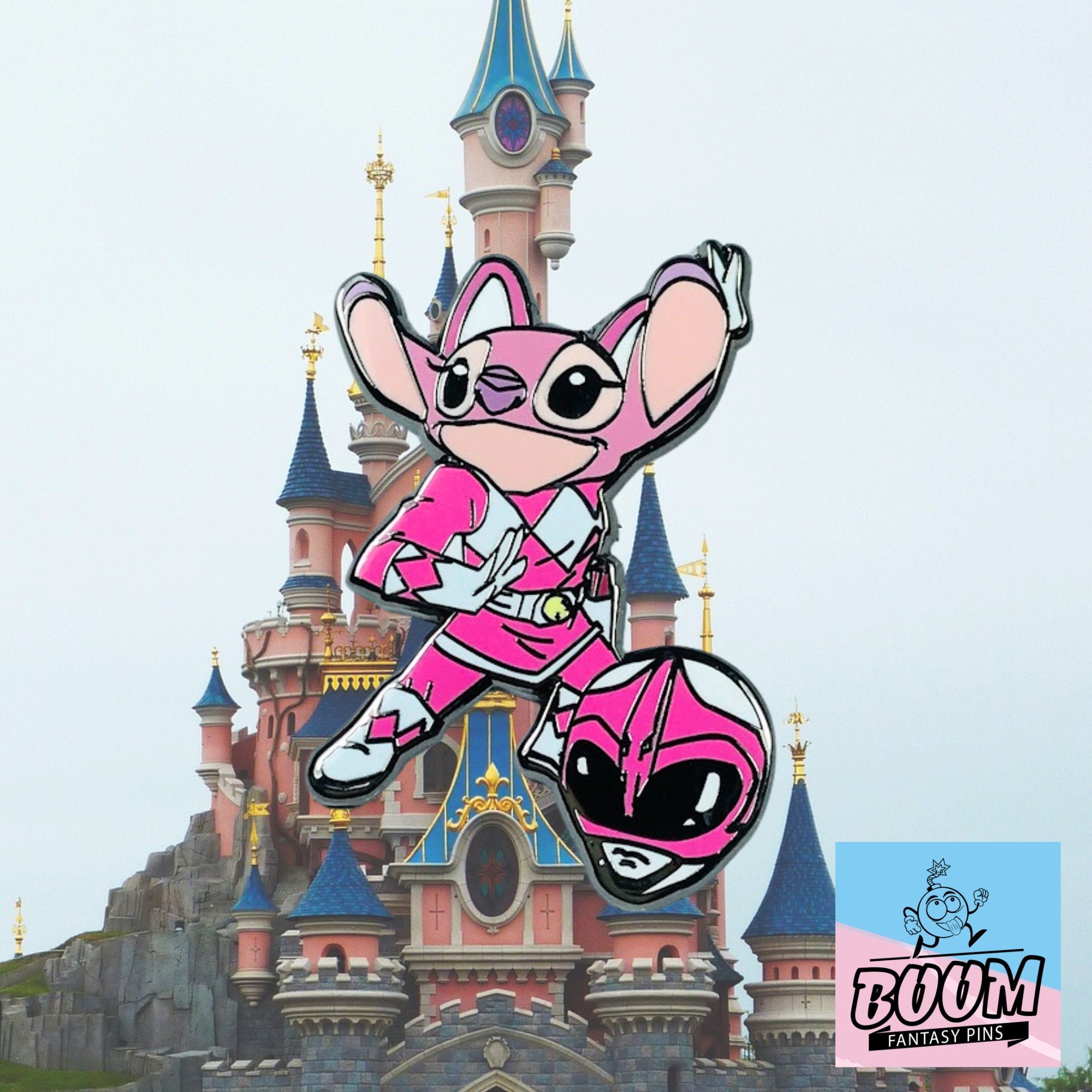 Pin – Angel as Pink Ranger from Lilo and Stitch – Disney Fantasy