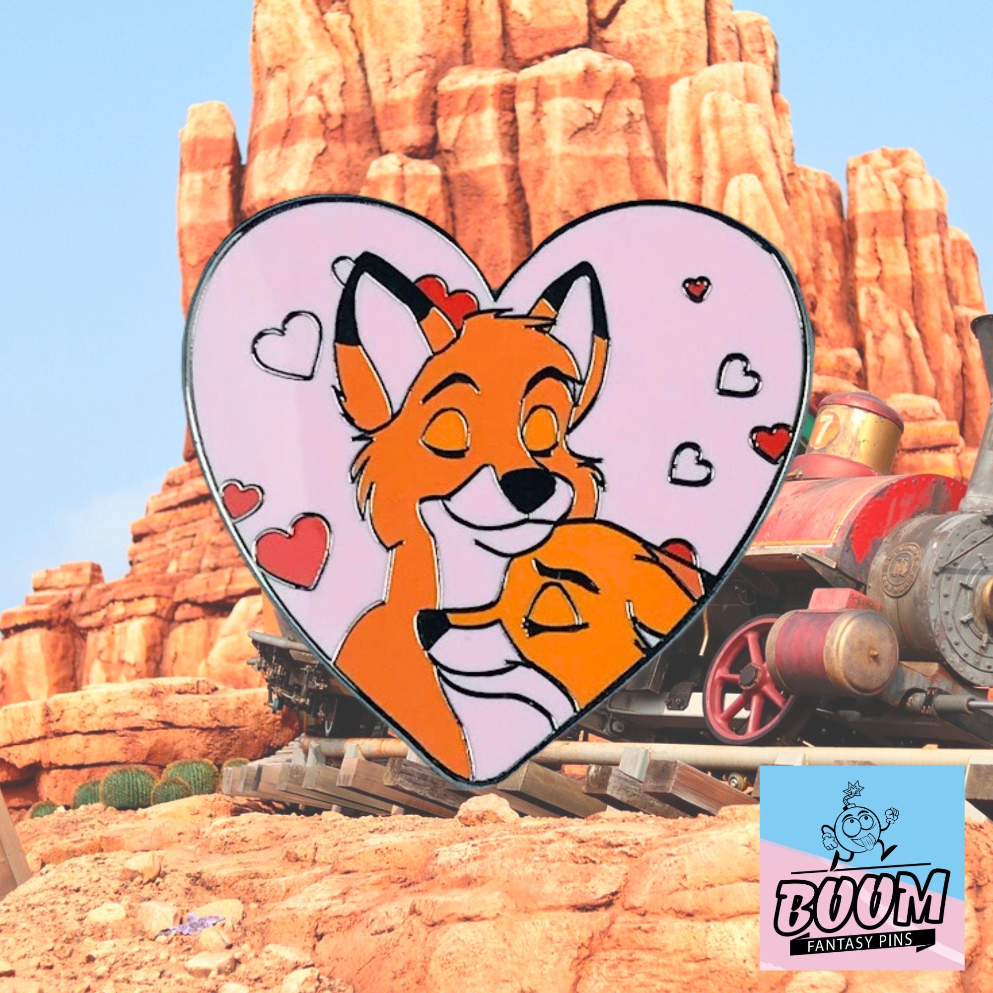 Pin's – Vixey et Tod du film Rox et Rouky de Disney Fantasy