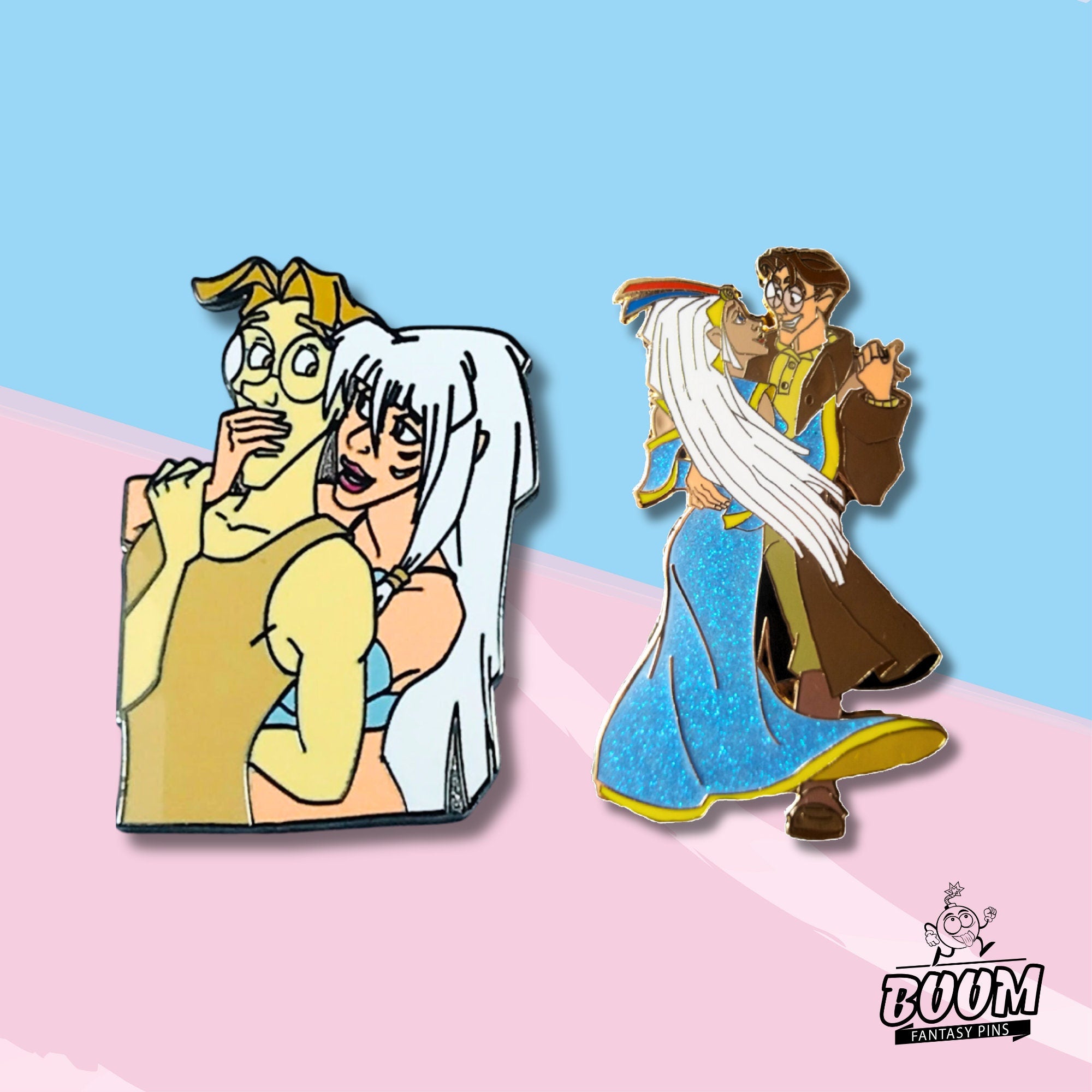 Pin – Milo Thatch and Kida Nedakh from Atlantis The Lost Empire – Disney Fantasy