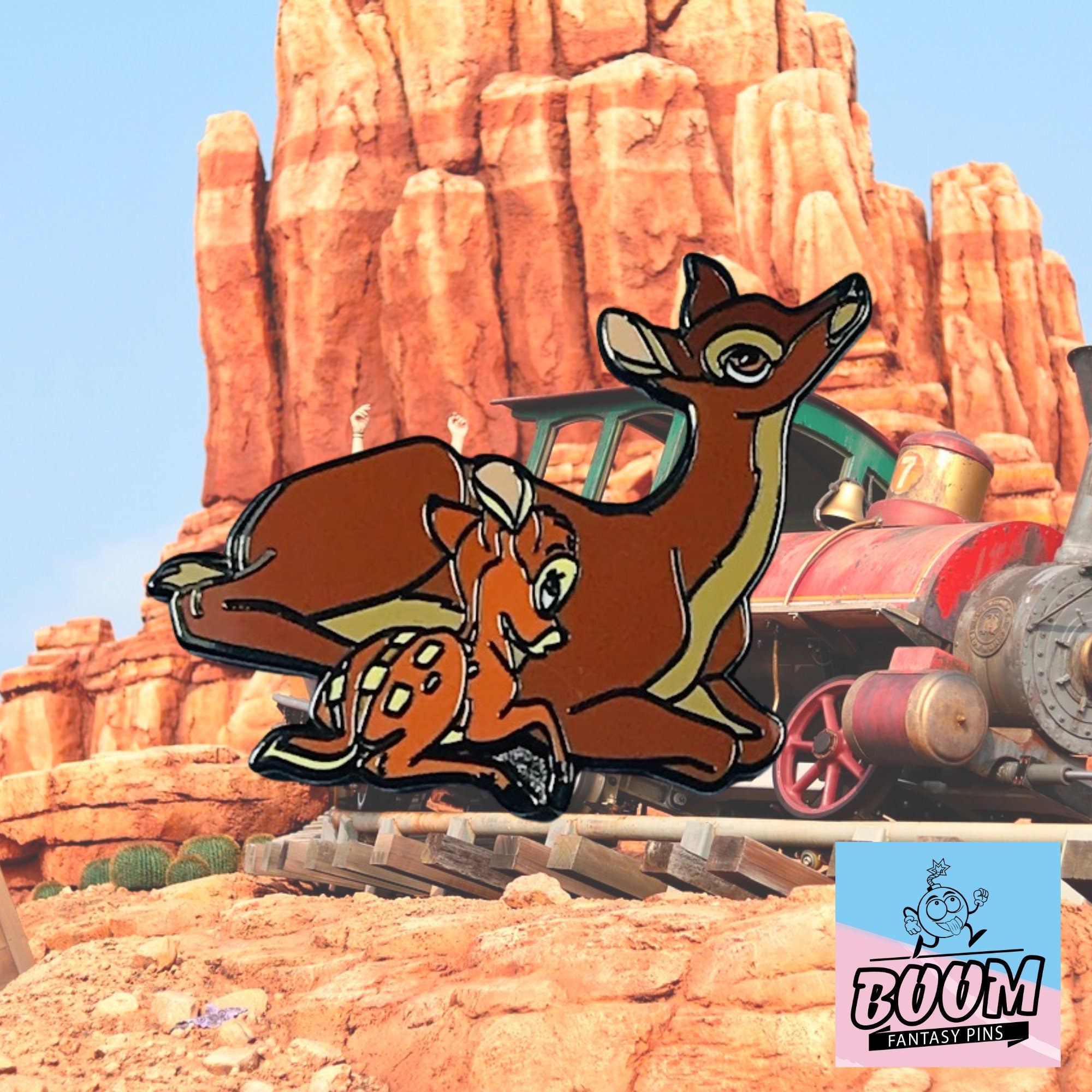 Épingle – La mère de Bambi et Bambi du film Bambi – Disney Fantasy