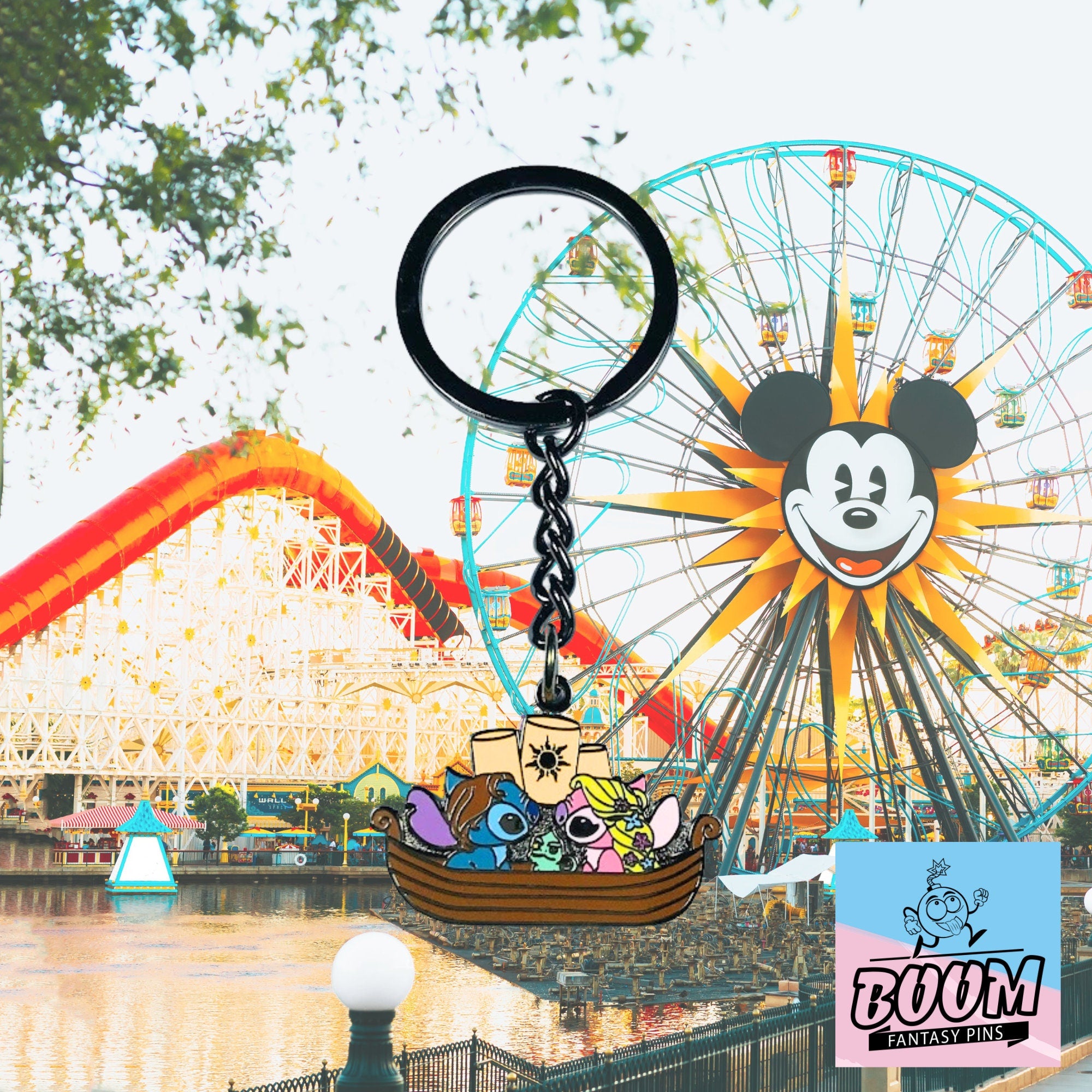 Llavero – Stitch y Ángel de Lilo &amp; Stitch – Disney Fantasy