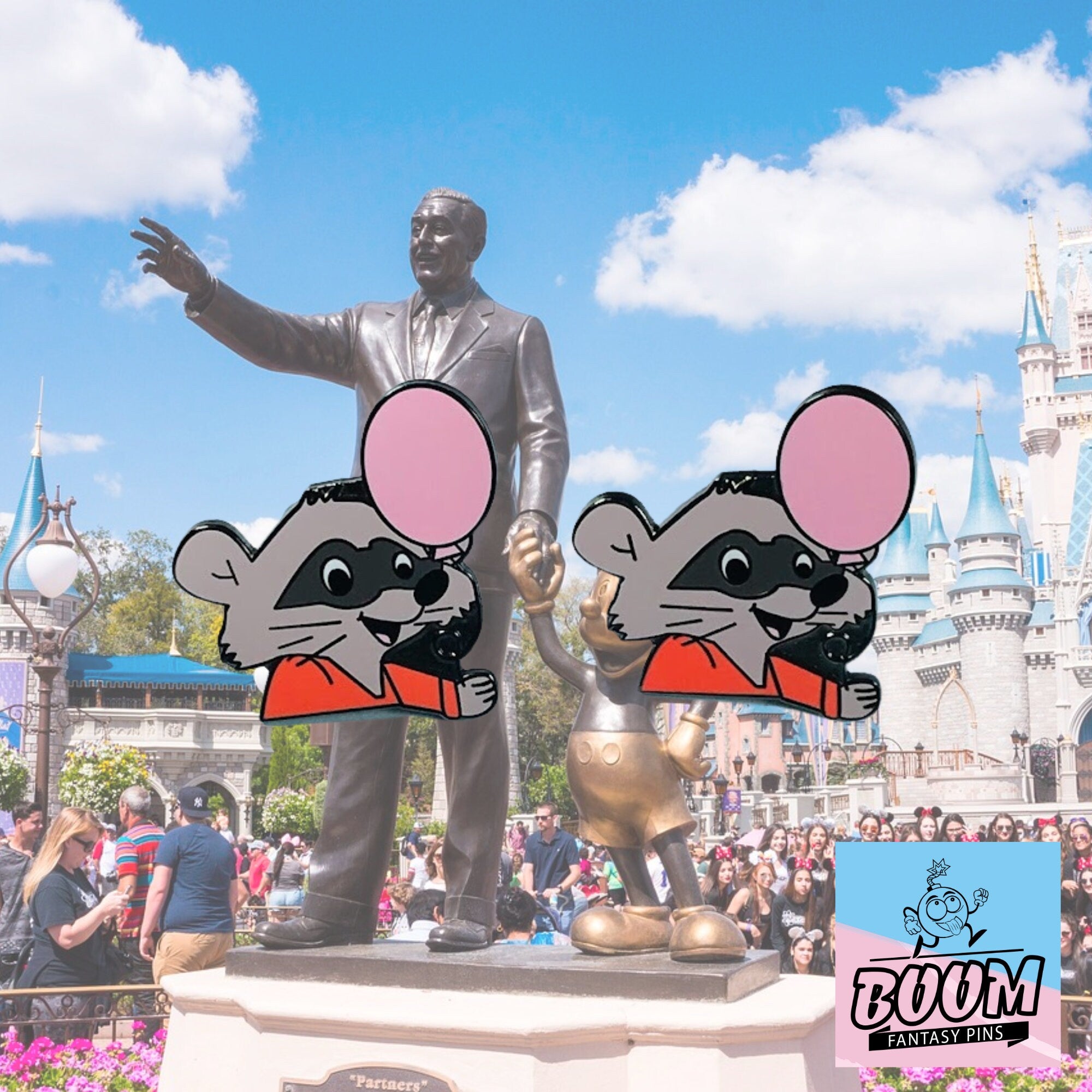 Cufflinks – Raccoon from Robin Hood – Disney Fantasy