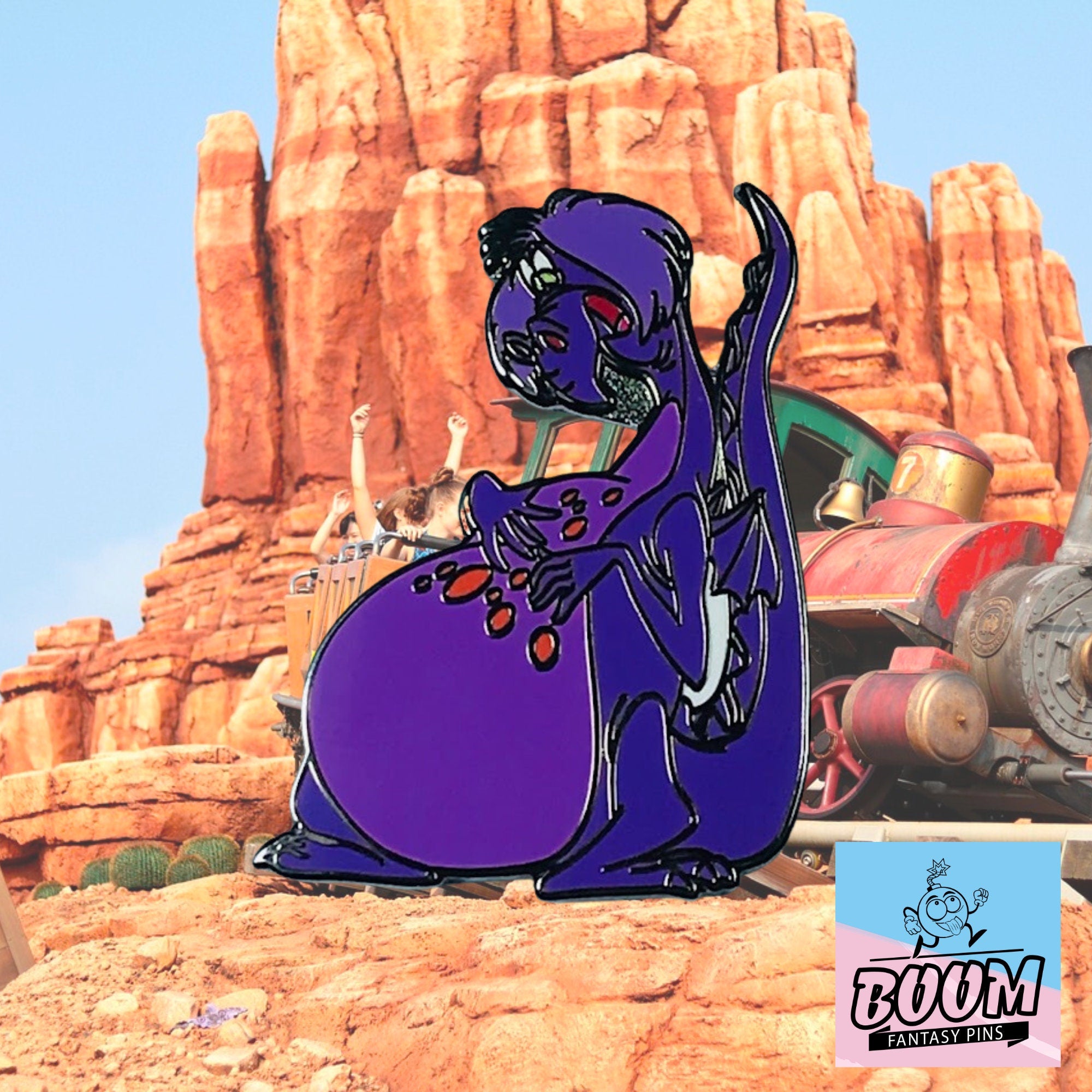 Pin's – Madame Mim en dragon du film Merlin l'Enchanteur – Disney Fantasy