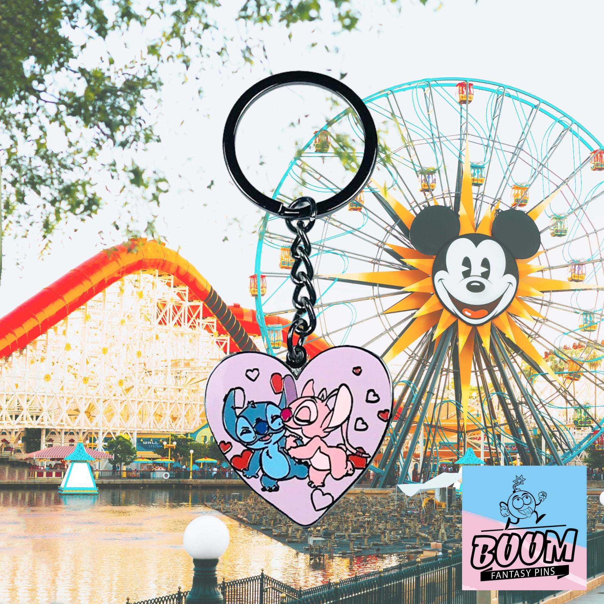 Llavero – Stitch y Ángel de Lilo &amp; Stitch – Disney Fantasy