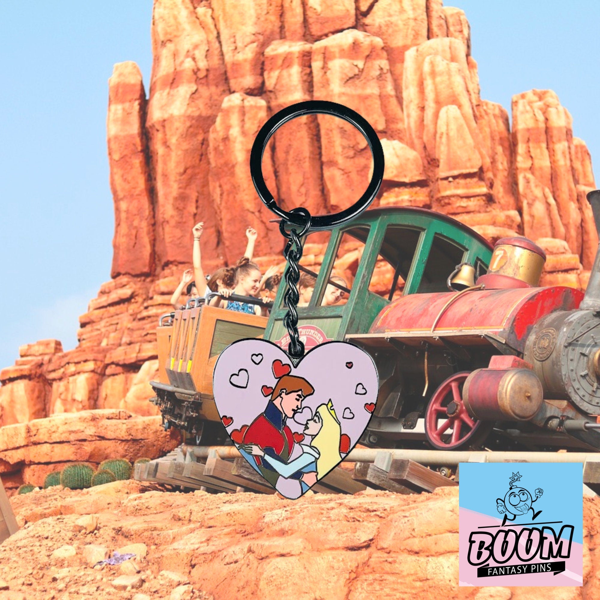 Porte-clés – Princesse Aurore et Prince Philippe de La Belle au bois dormant – Disney Fantasy