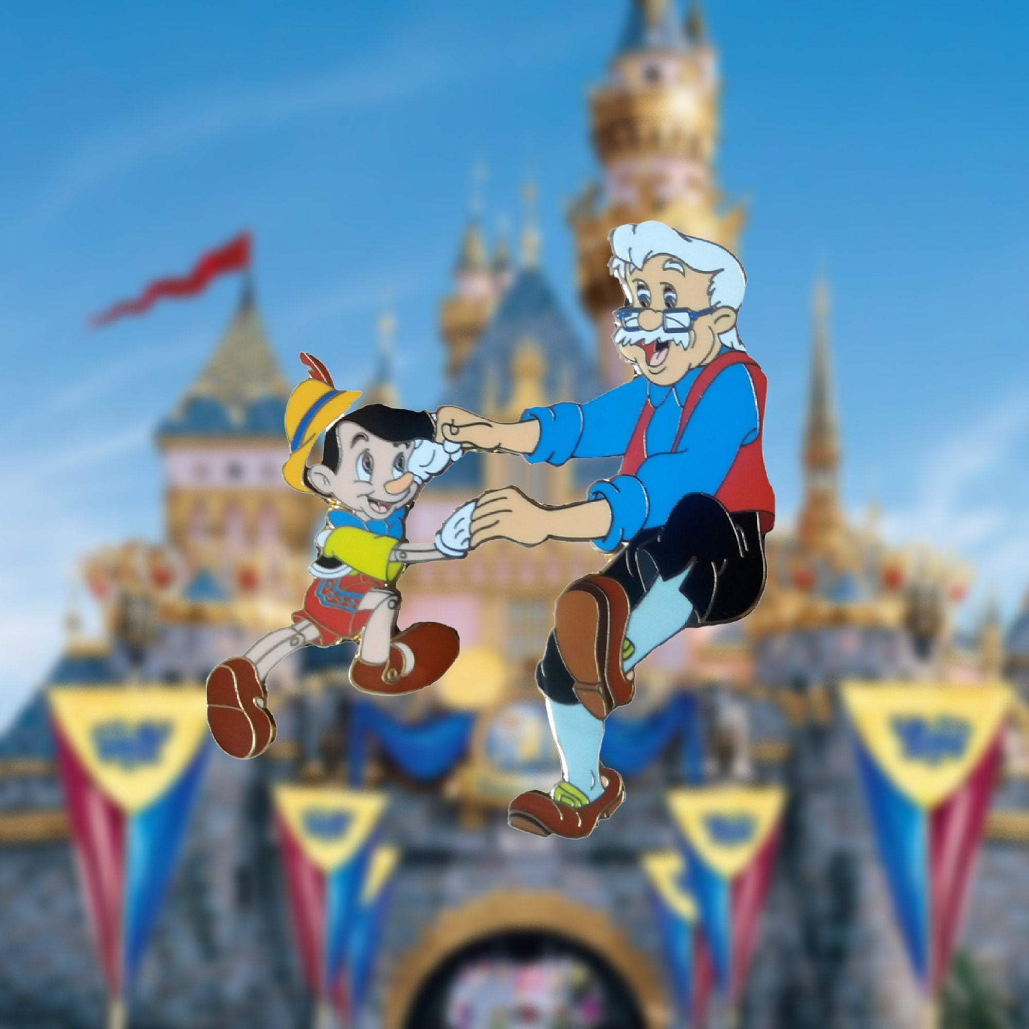 Pin's – Pinocchio et Geppetto de Pinocchio – Disney Fantasy