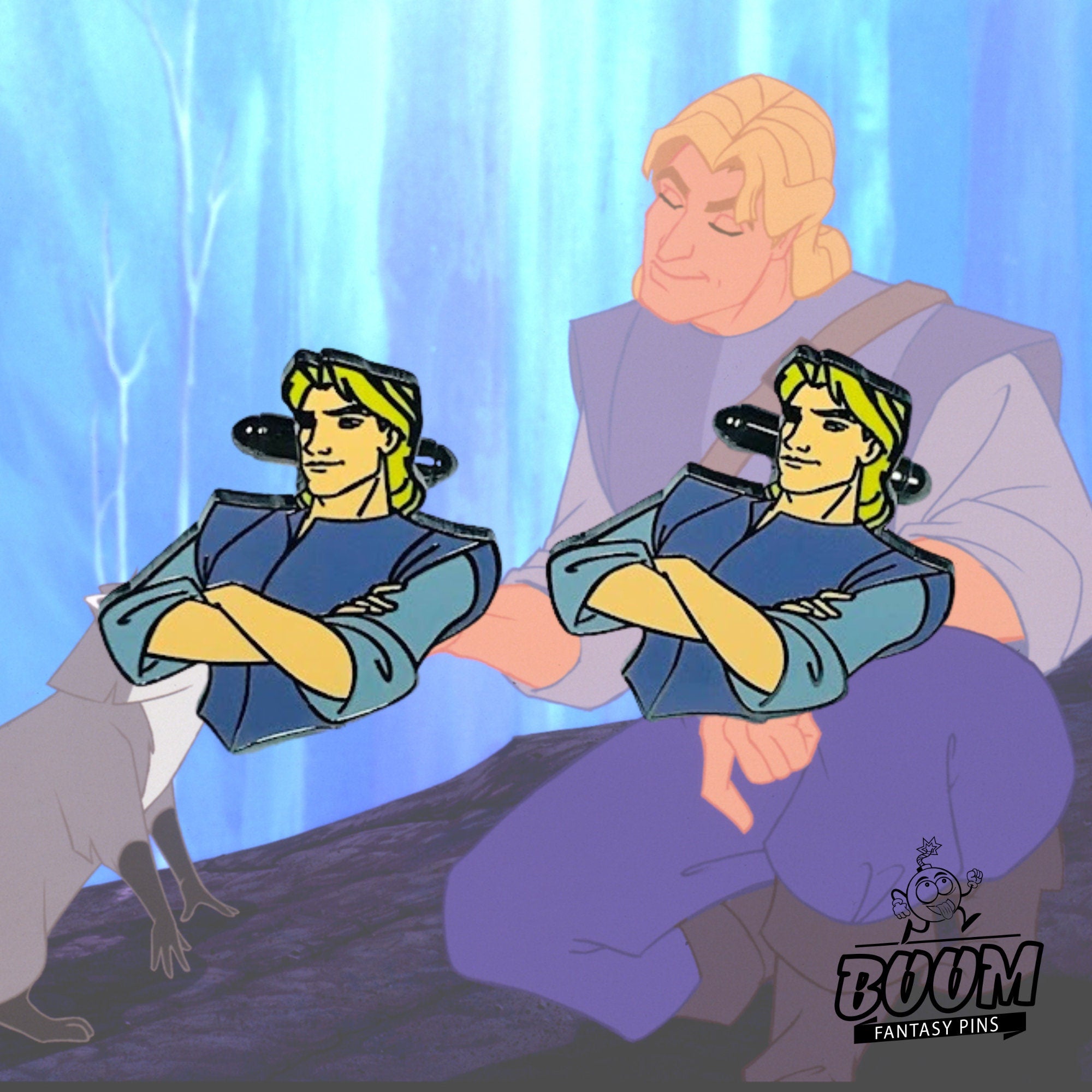 Boutons de manchette – Capitaine John Smith de Pocahontas – Disney Fantasy