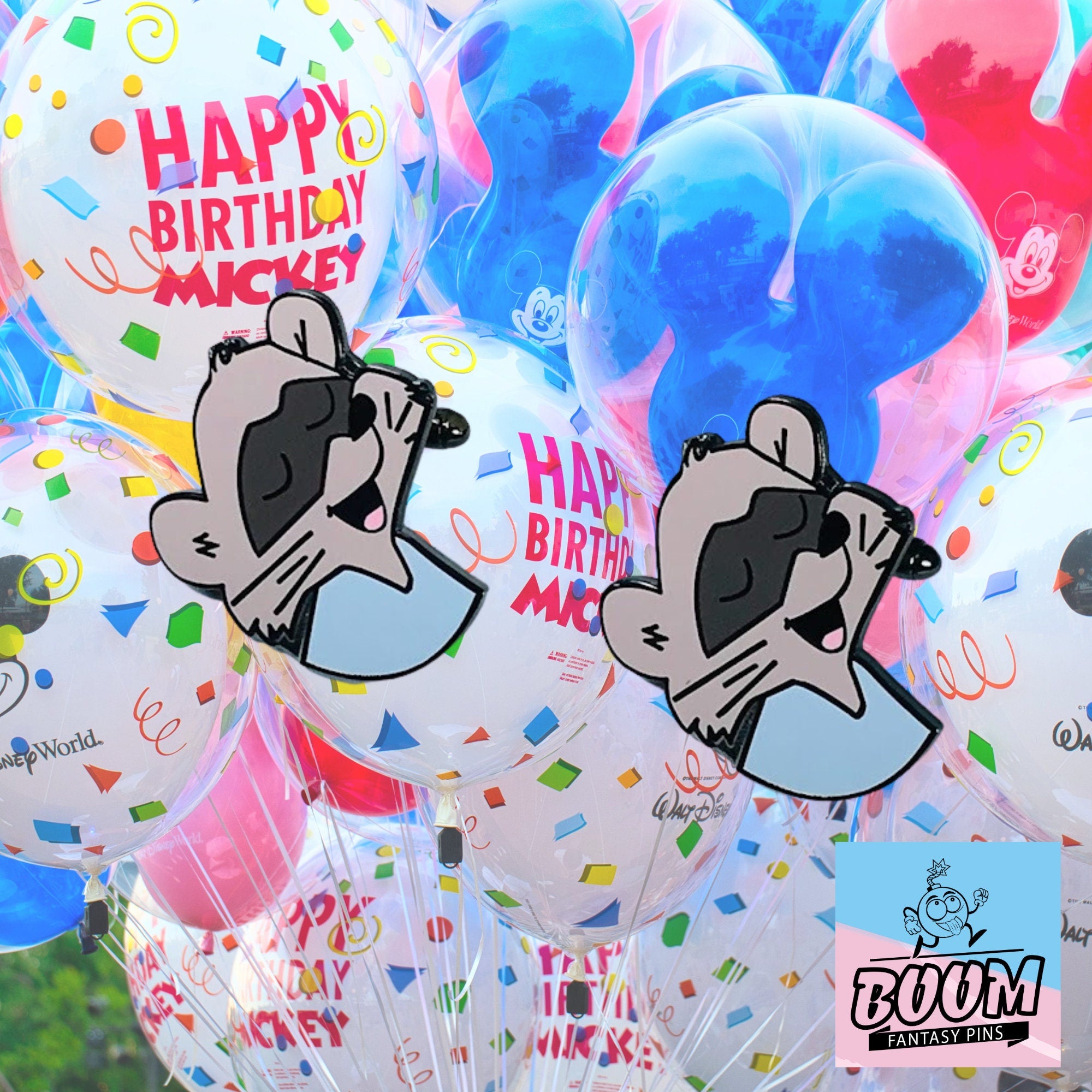 Cufflinks – Blue Raccoon from Robin Hood – Disney Fantasy