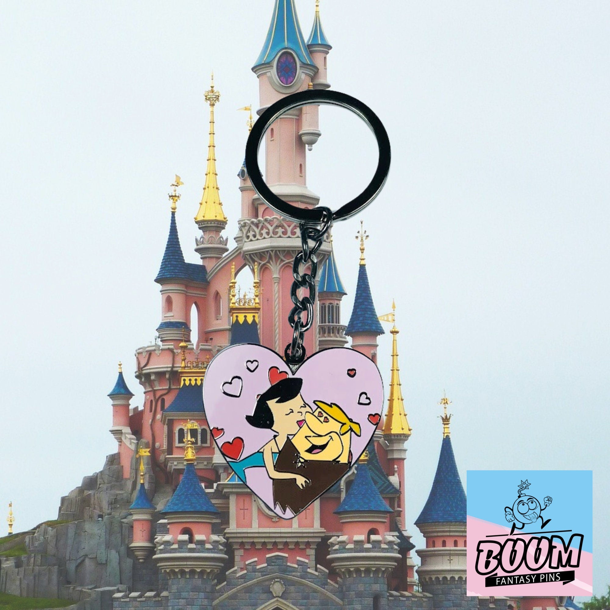 Porte-clés – Pablo et Betty des Pierrafeu – Disney Fantasy