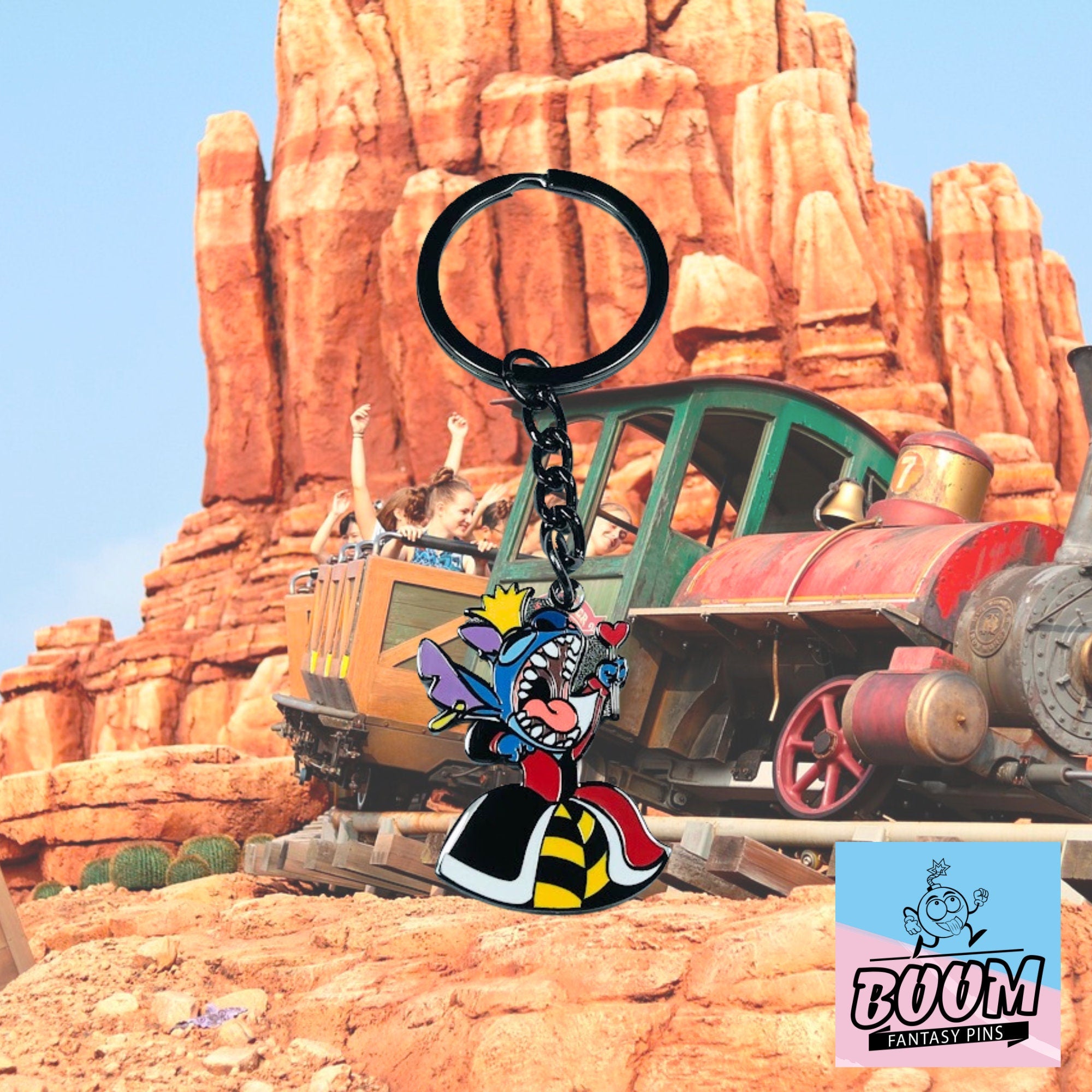 Porte-clés – Expérience 626 Stitch en Reine Rouge de Lilo &amp; Stitch – Disney Fantasy