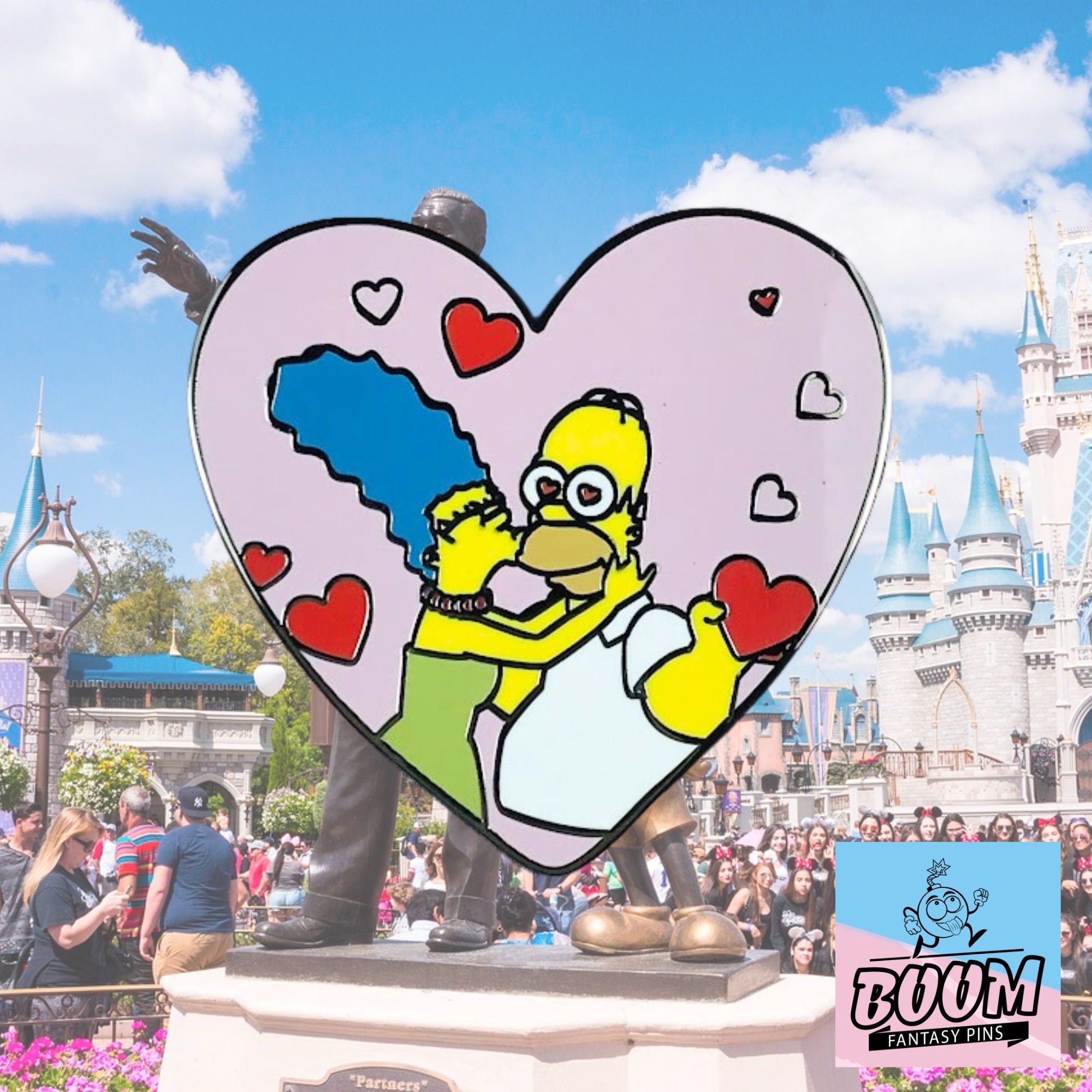 Pin – Homer Simpson y Marge Simpson de Los Simpson – Disney Fantasy