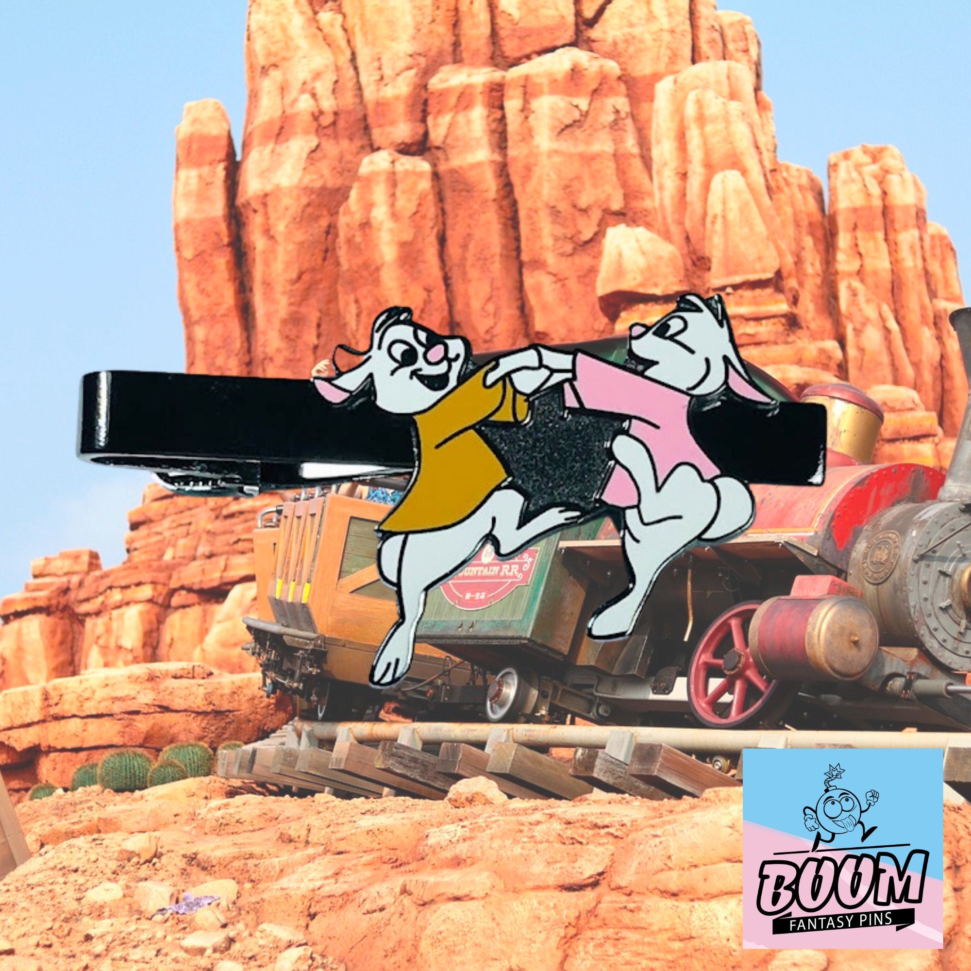 Pinza de corbata – Skippy Yellow y Sis Bunny de Robin Hood – Disney Fantasy