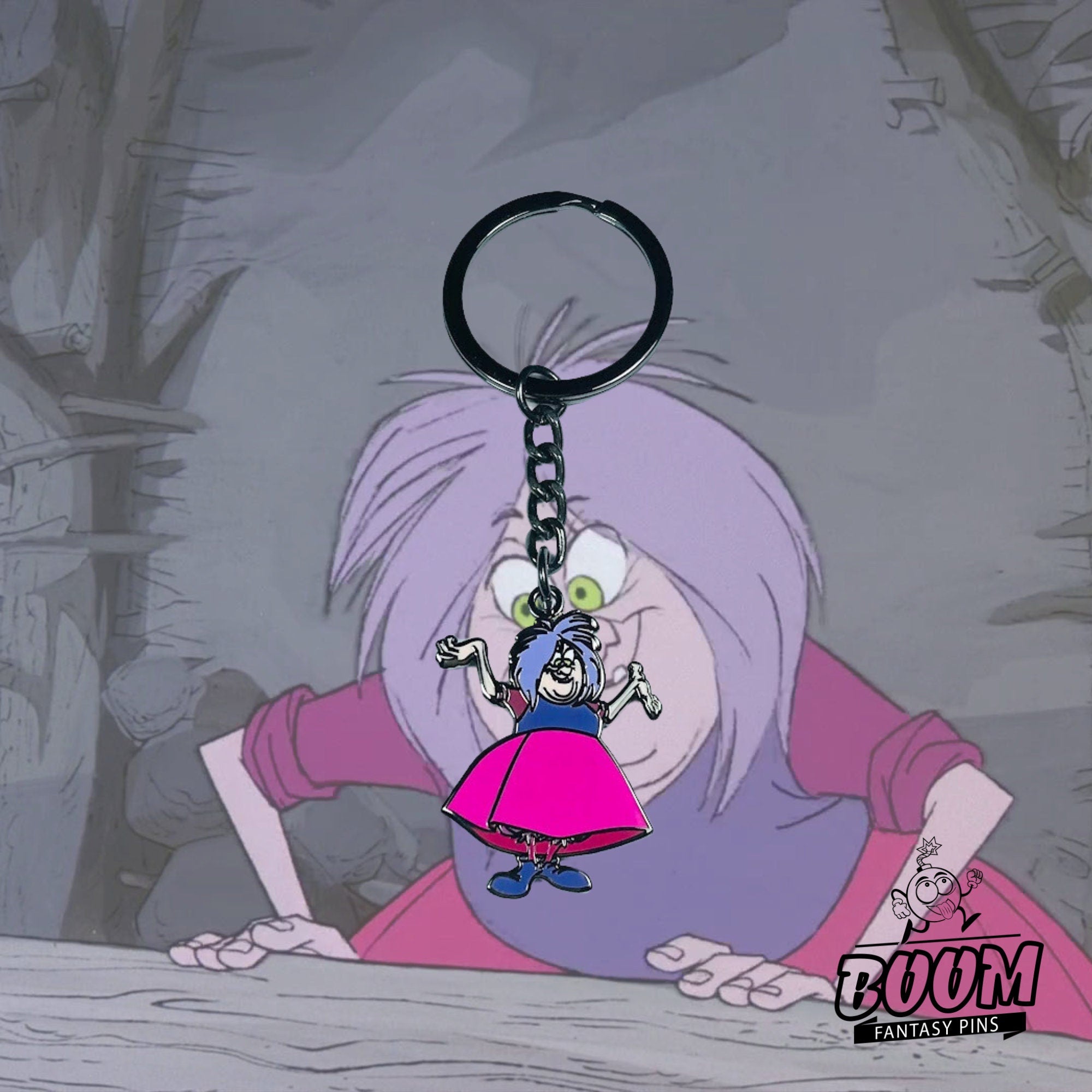 Porte-clés – Madame Mim du film Merlin l'Enchanteur – Disney Fantasy