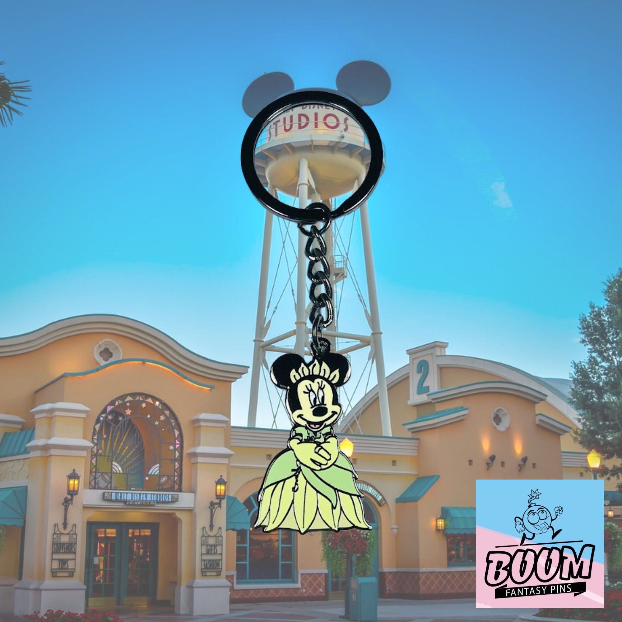 Llavero – Minnie Mouse como Tiana de La Princesa y el Sapo – Disney Fantasy