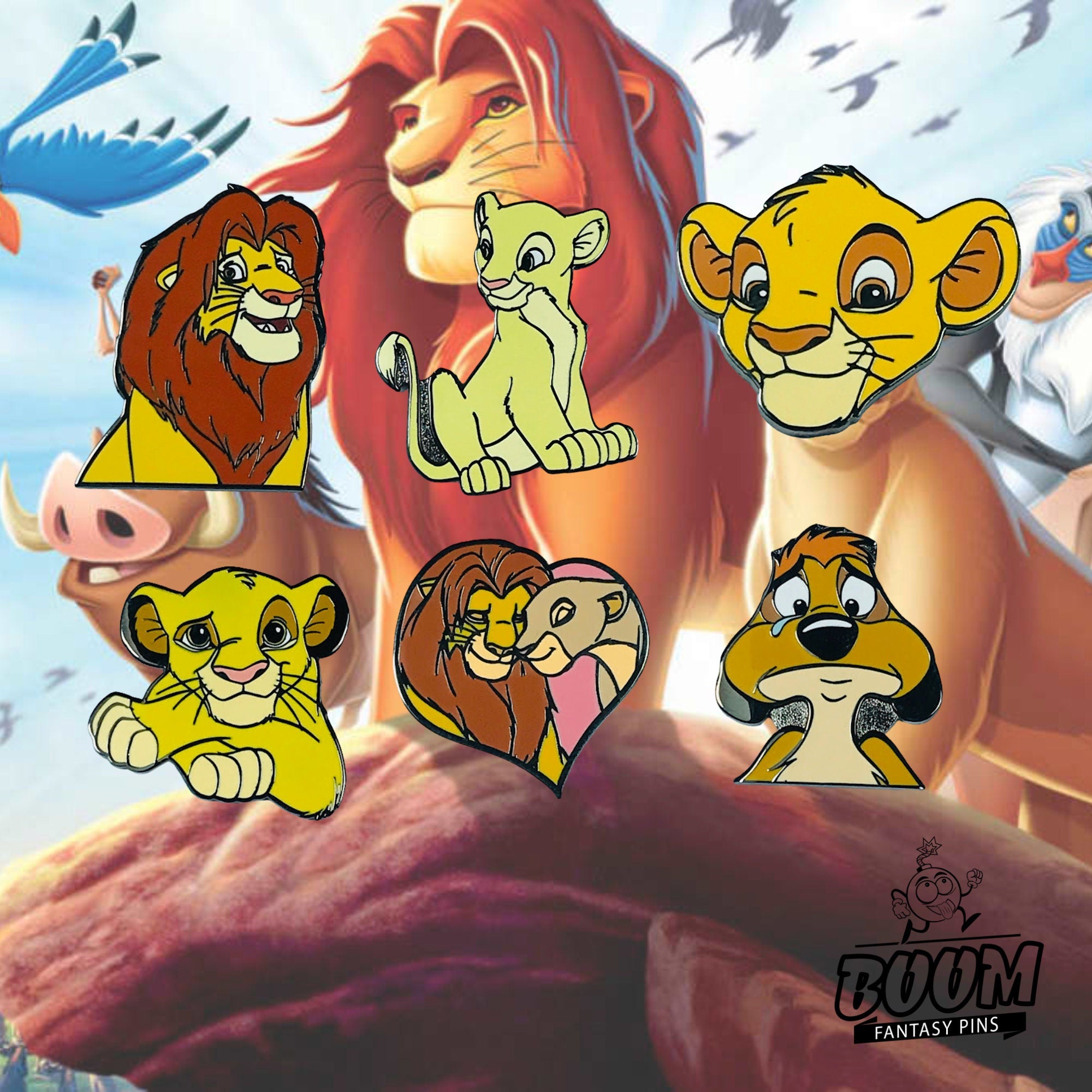 Pin – Kiara Pumba y Simba de El Rey León – Disney Fantasy