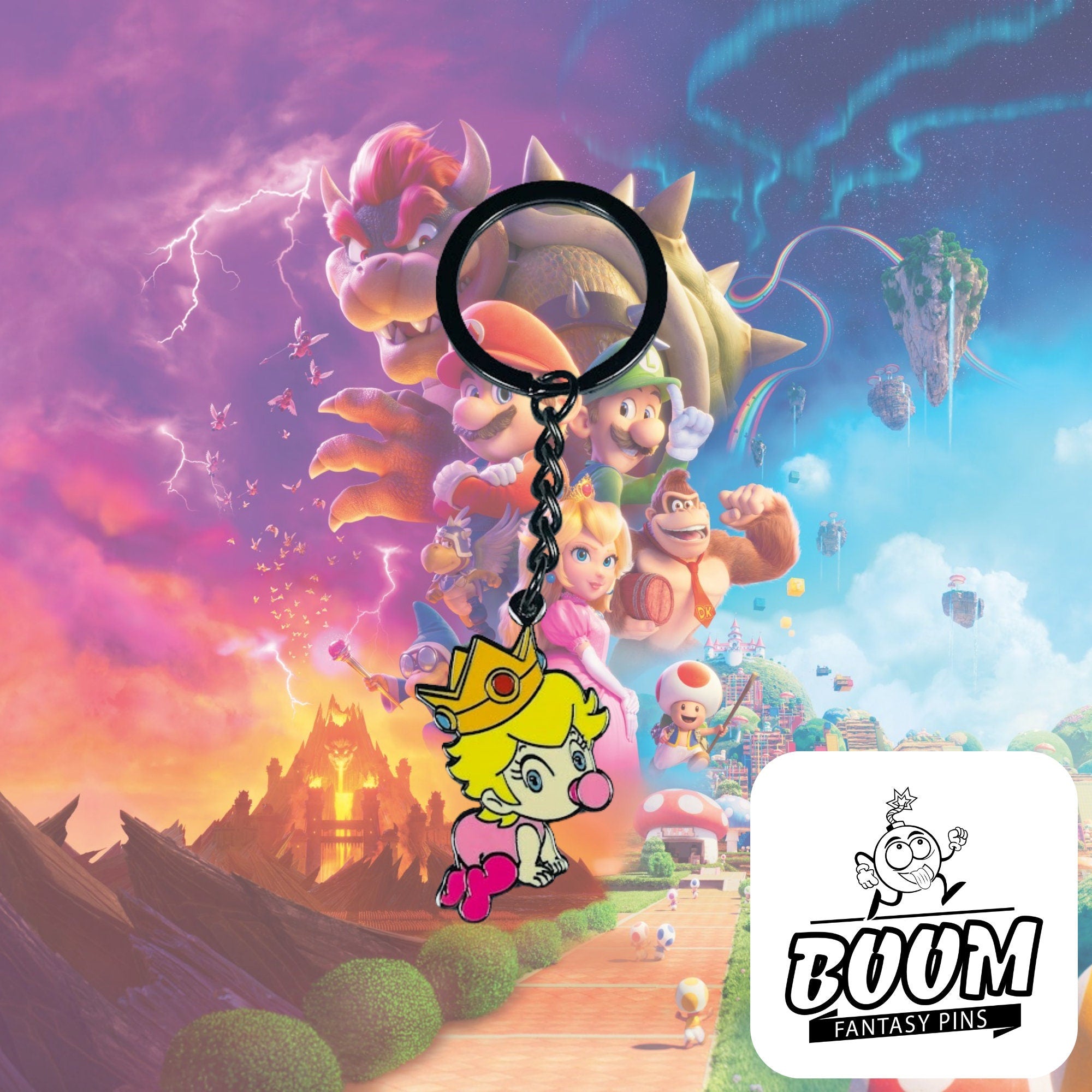 Keychain – Princess Peach from Super Mario Bros – Disney Fantasy