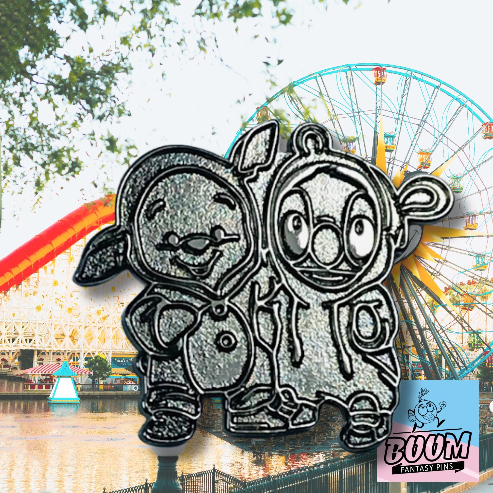 Prueba de pin - Winnie Pooh con Stitch de Lilo &amp; Stitch - Disney Fantasy